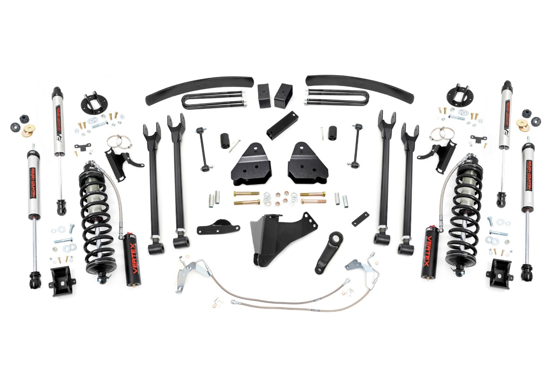 Rough Country 6 Inch Lift Kit | Diesel | 4 Link | C/O V2 | Ford F-250/F-350 Super Duty (08-10)