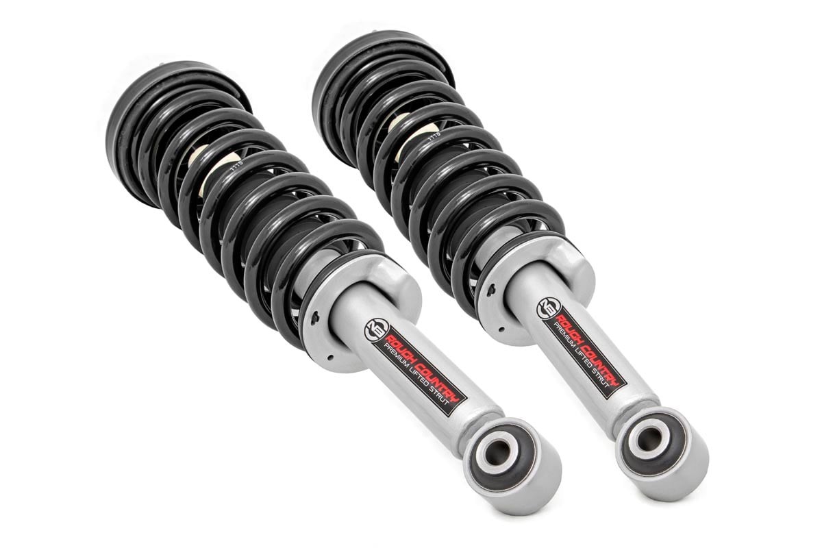 Rough Country N3 Leveling Struts 2 Inch Loaded Strut Ford F-150 4WD (2009-2013)