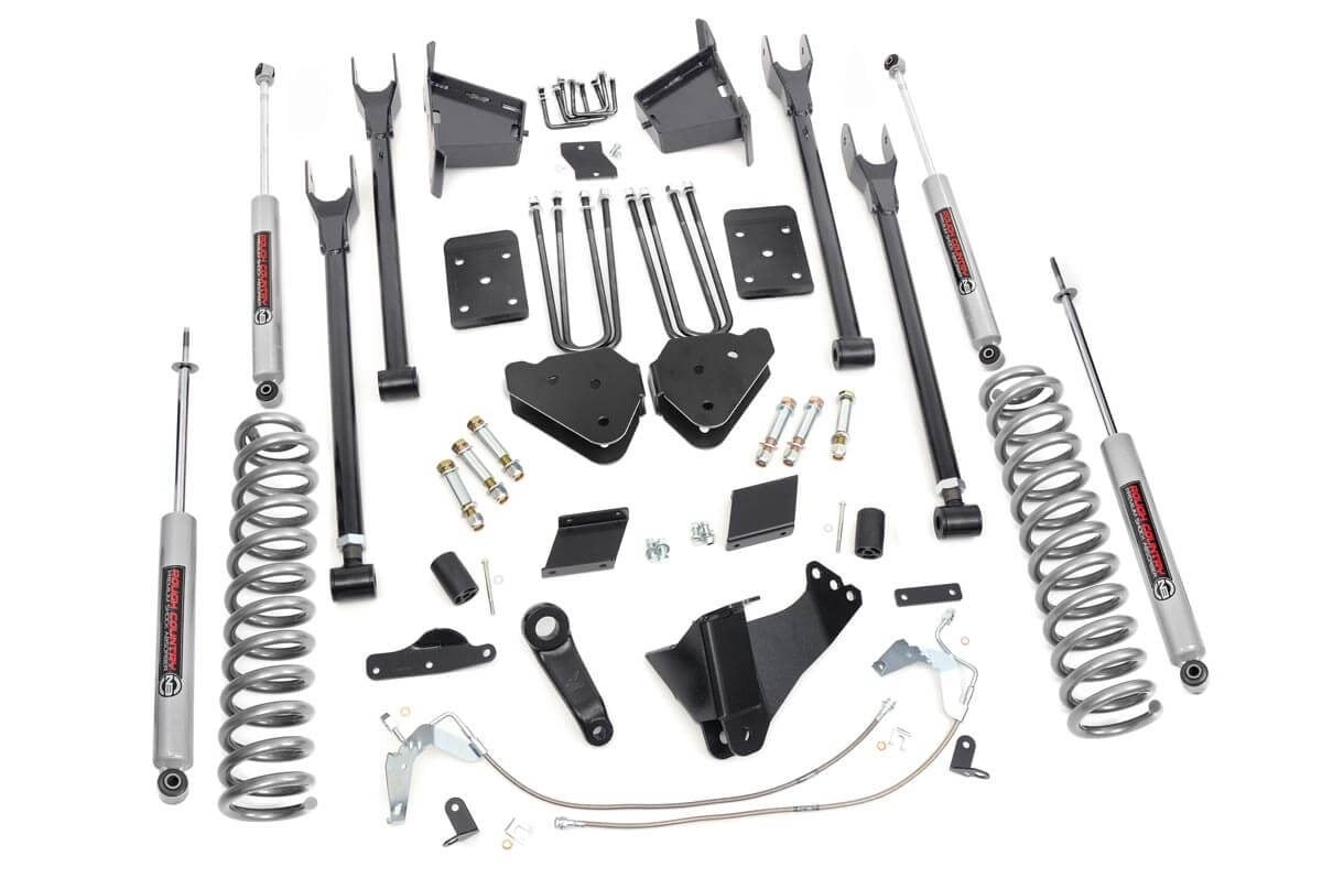 Rough Country 6 Inch Lift Kit | 4-Link | OVLD | Ford F-250 Super Duty 4WD (2011-2014)