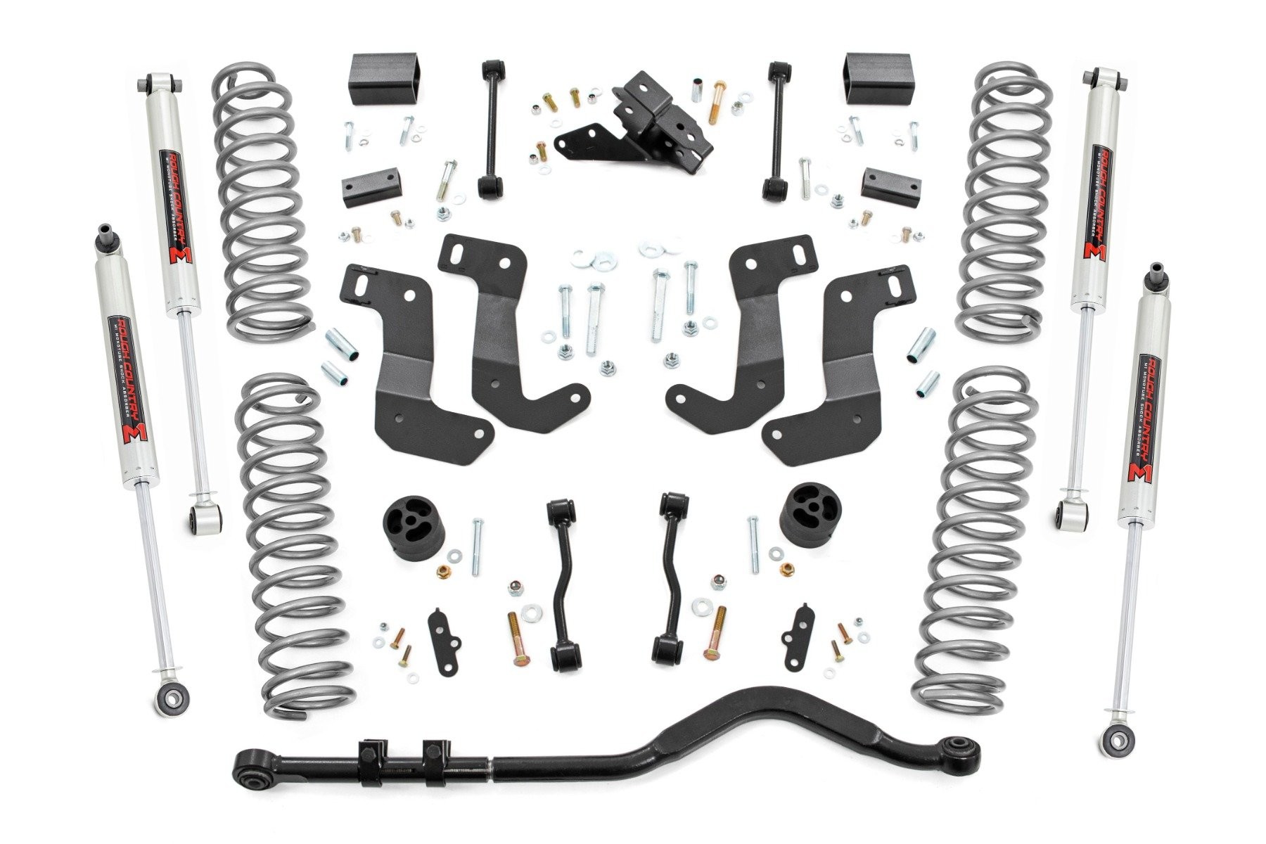 Rough Country 3.5 Inch Lift Kit | C/A Drop | Stage 1 | M1 | Jeep Wrangler Unlimited (24-25)