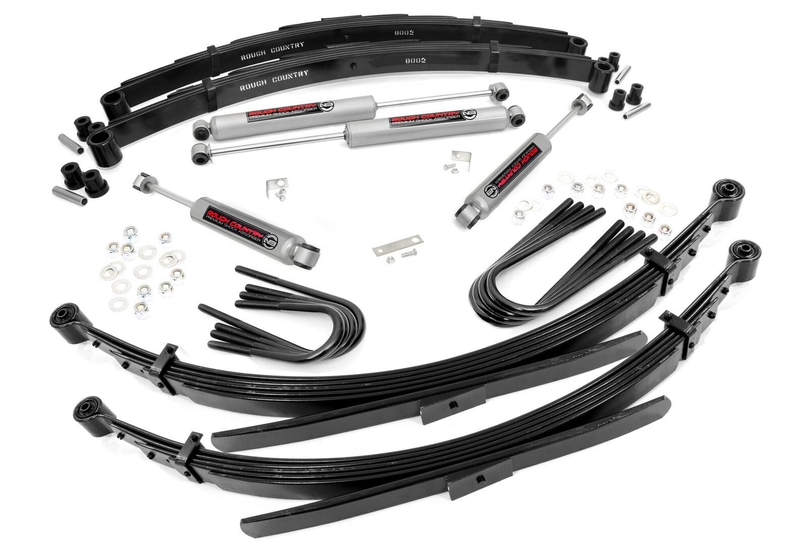 Rough Country 2 Inch Lift | 56 Inch Rear Springs | Chevy/GMC 3/4-Ton Suburban/C25/K25 Truck (77-87)