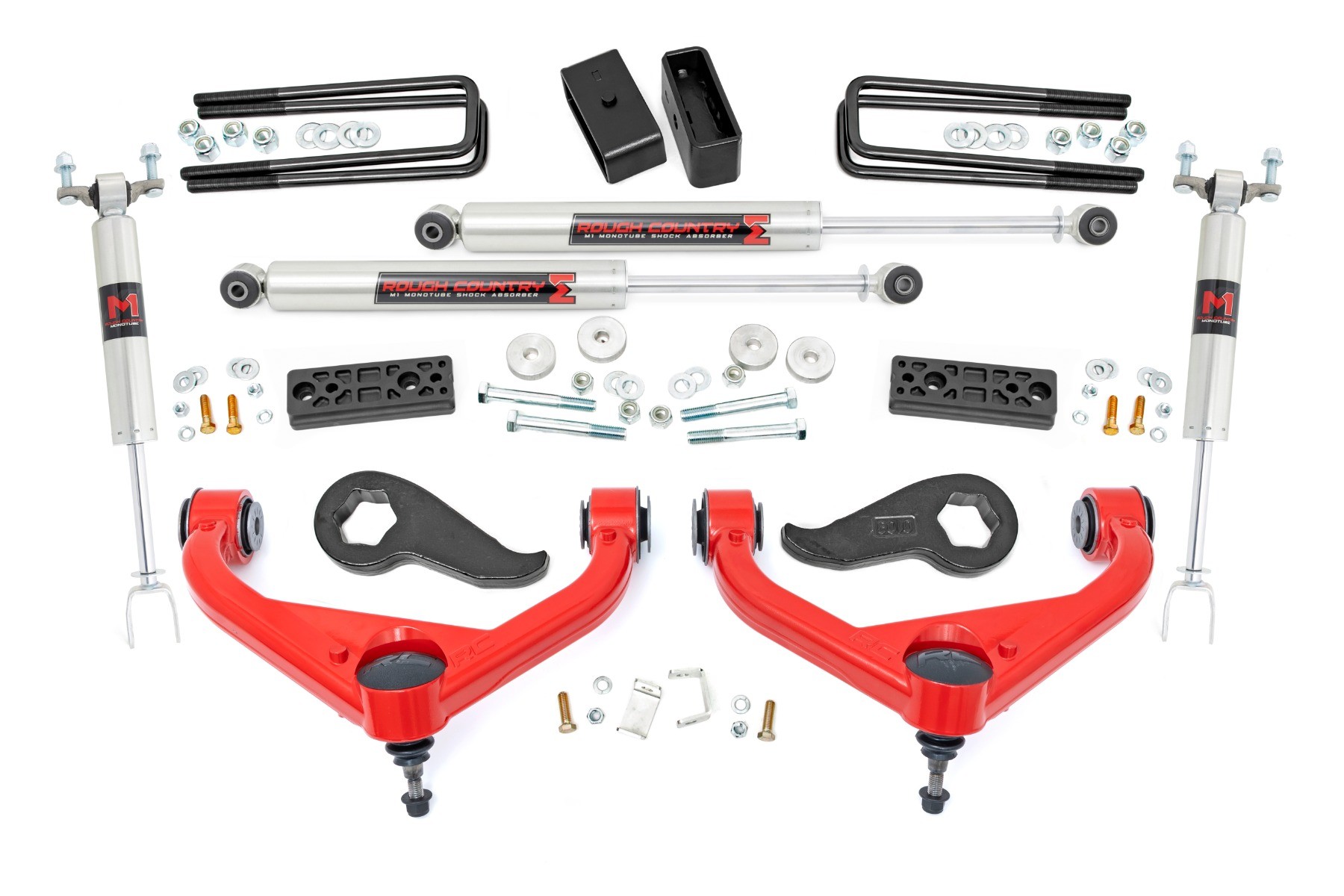 Rough Country 3 Inch Lift Kit | UCAs | M1 | Chevy/GMC Sierra 3500 HD/Silverado 3500 HD (20-25)