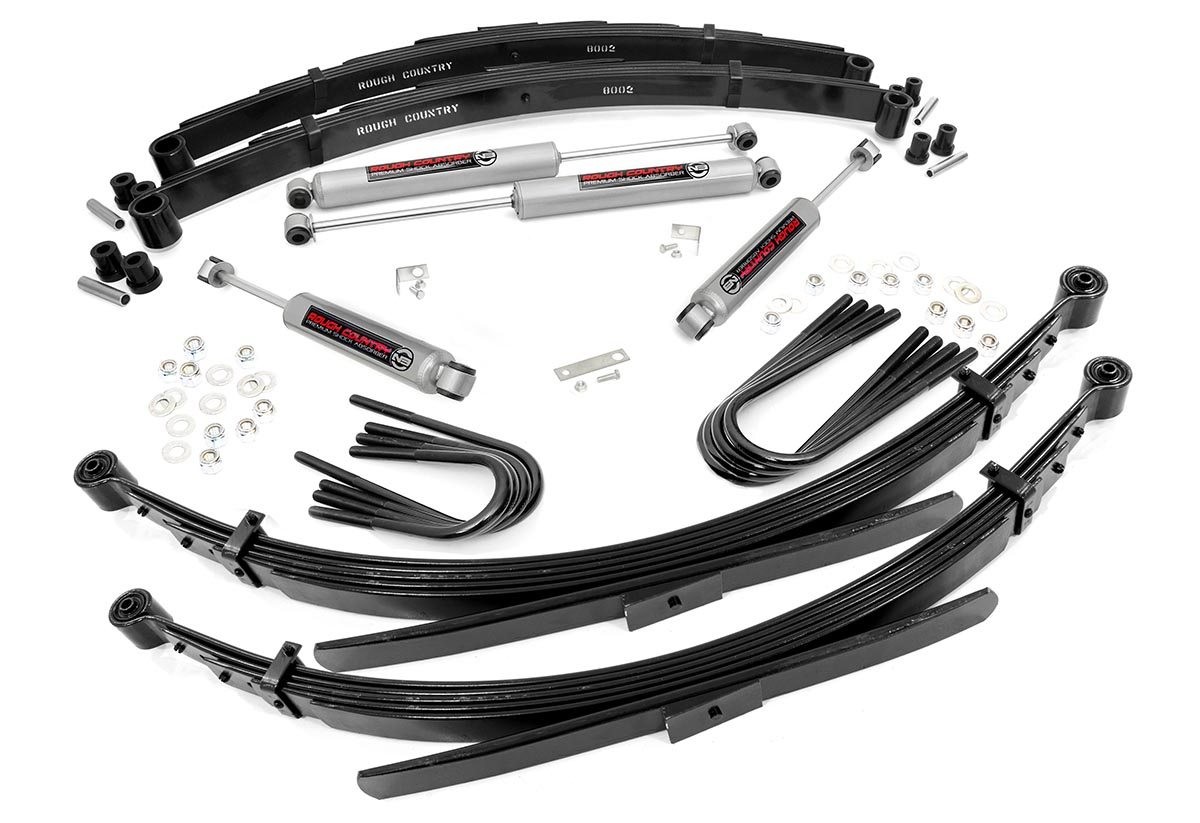 Rough Country 2 Inch Lift Kit | 56 Inch RR Springs | Chevy/GMC 3/4-Ton Suburban 4WD (88-91)
