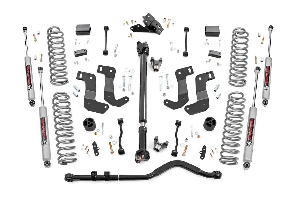 Rough Country 3.5 Inch Lift Kit | C/A Drop | FR D/S | Jeep Wrangler JL 4WD (2024-2025)