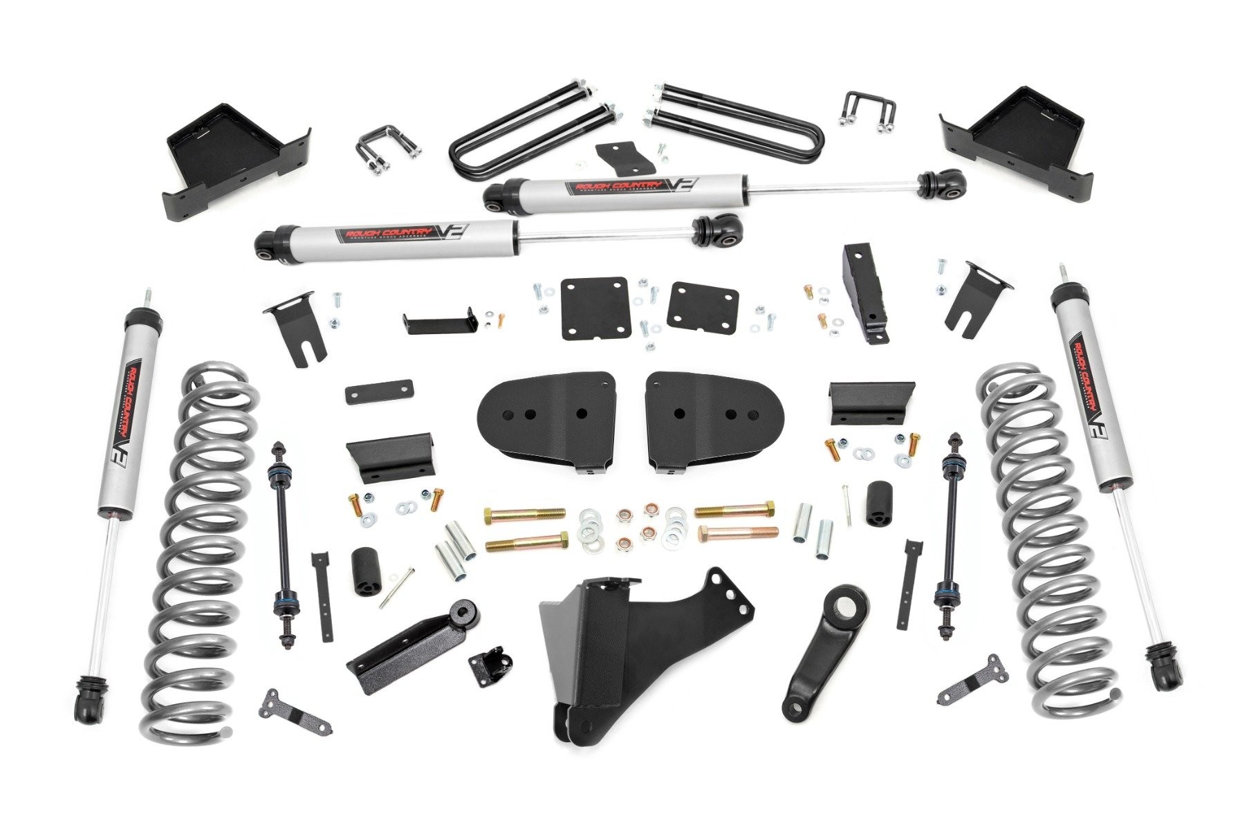Rough Country 4.5 Inch Lift Kit | V2 | Diesel | Ford F-250/F-350 Super Duty 4WD (2023-2025)