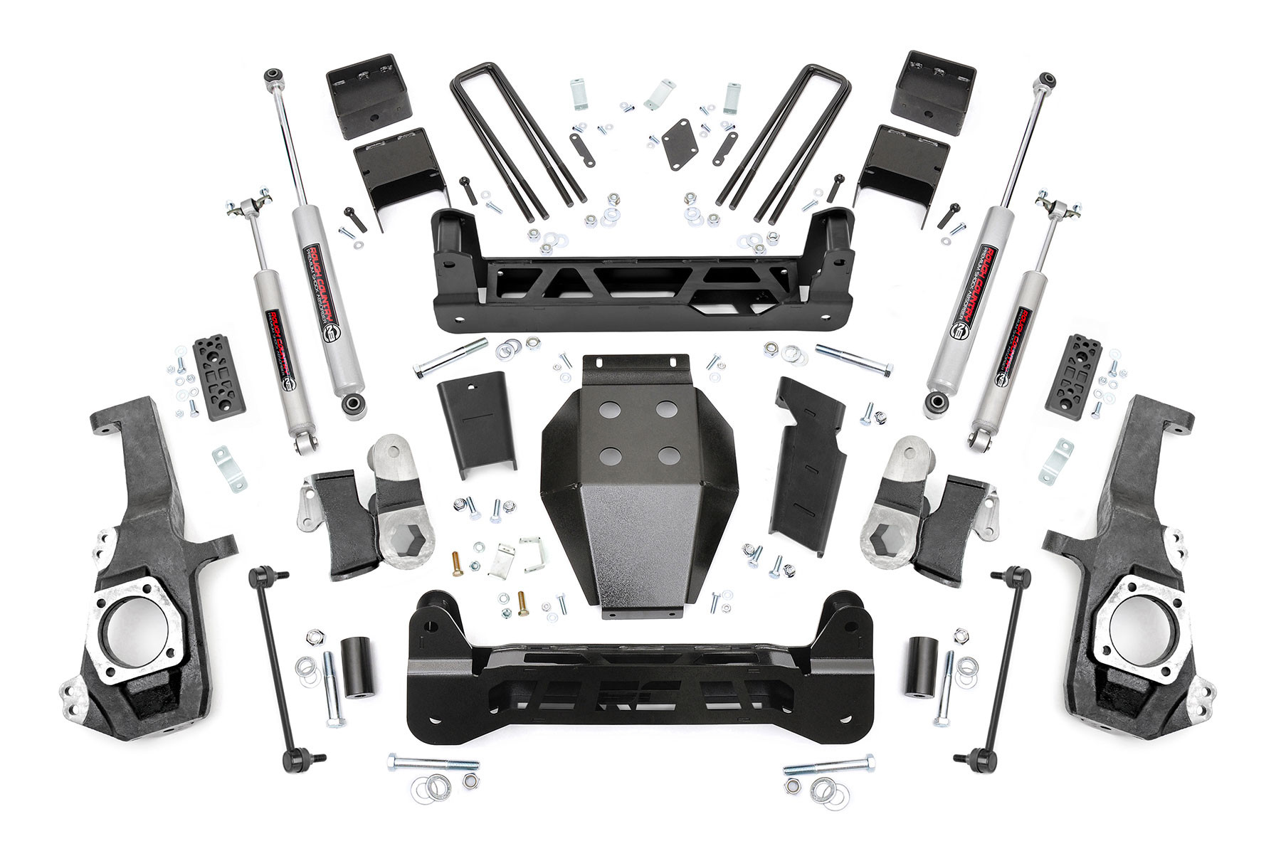 Rough Country 5 Inch Lift Kit | NTD | w/ Overloads | Chevy/GMC 2500HD/3500HD 4WD (20-25)