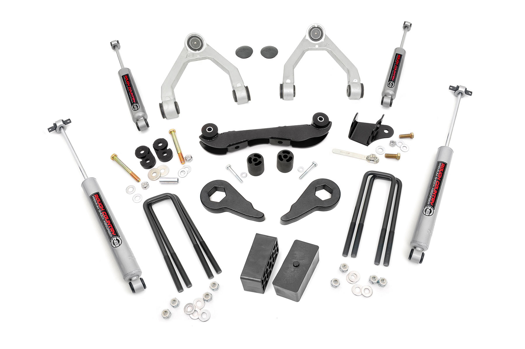 Rough Country 2-3 Inch Lift Kit | Rear Blocks | Chevy C1500/K1500 Truck & SUV 4WD (88-99)