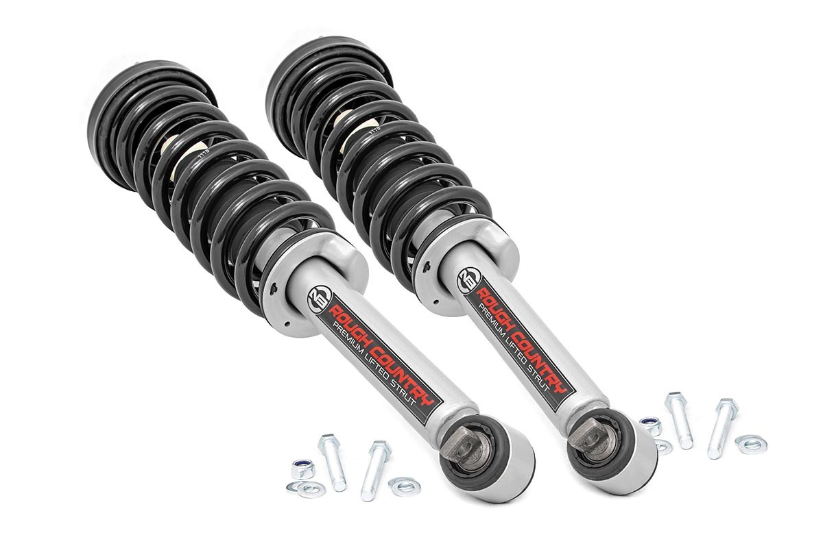 Rough Country N3 Leveling Struts 2 Inch Loaded Strut Ford Ranger 4WD (2019-2023)