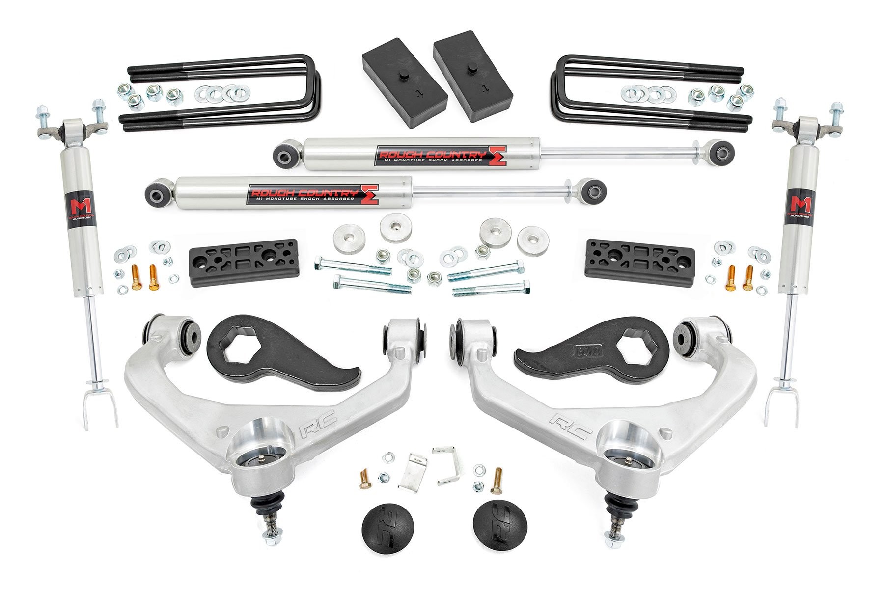 Rough Country 3 Inch Lift Kit | UCAs | M1 | Chevy/GMC 2500HD/3500HD (20-25)