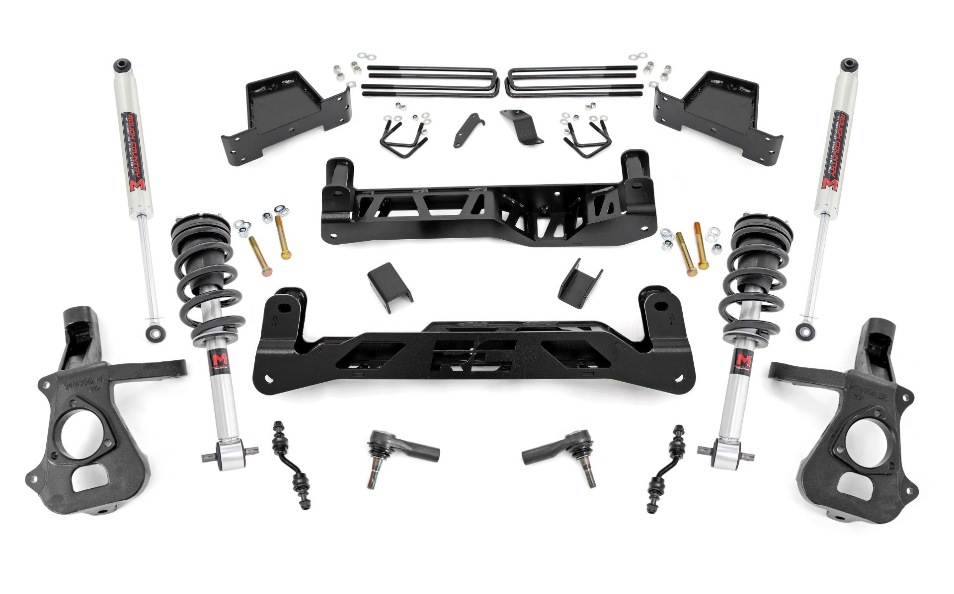 Rough Country 7 Inch Lift Kit | Cast Steel | M1 Struts/M1 | Chevy/GMC 1500 (14-18 & Classic)