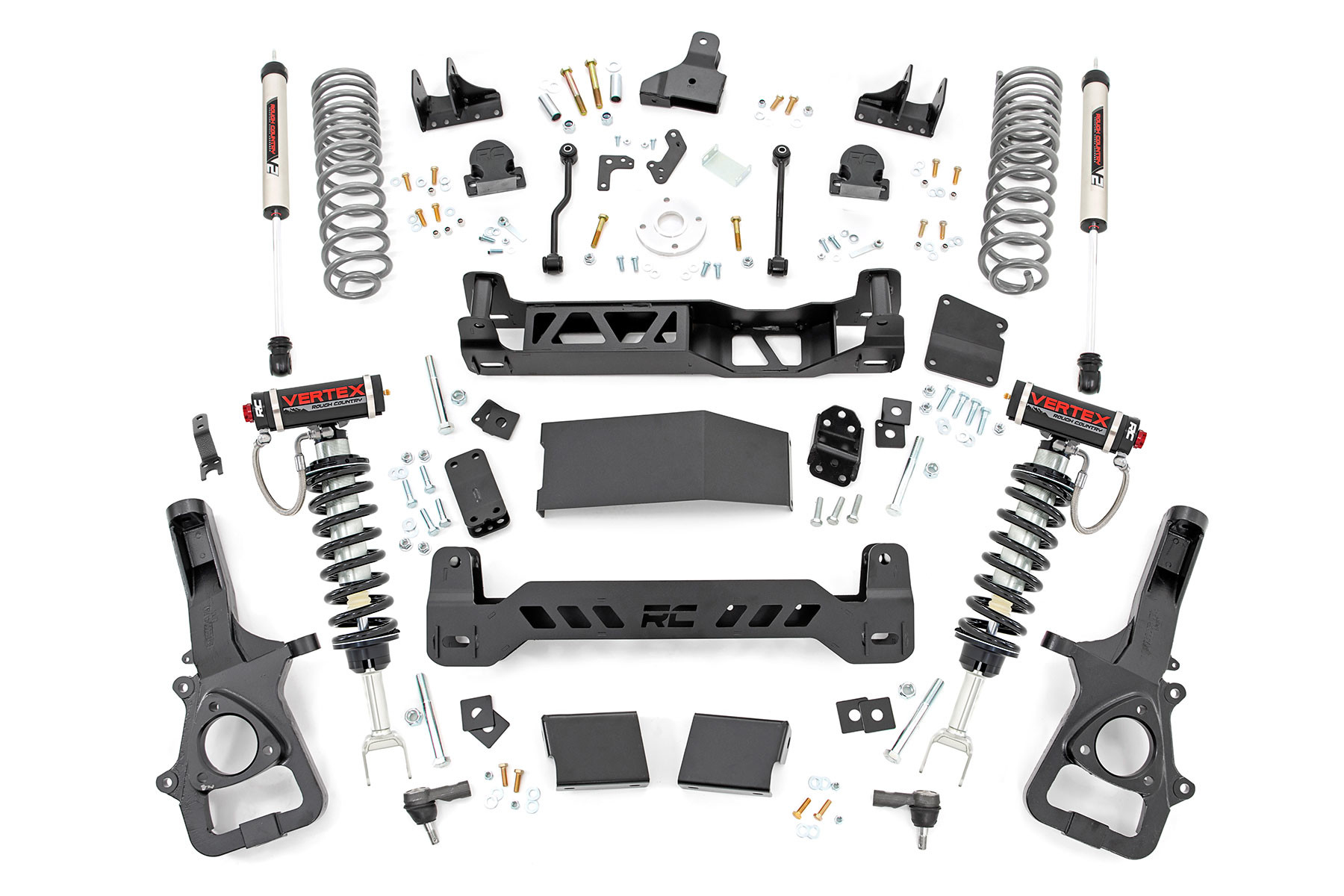 Rough Country 6 Inch Lift Kit | 22XL | Vertex/V2 | Dual Rate Coils | Ram 1500 4WD (19-24)