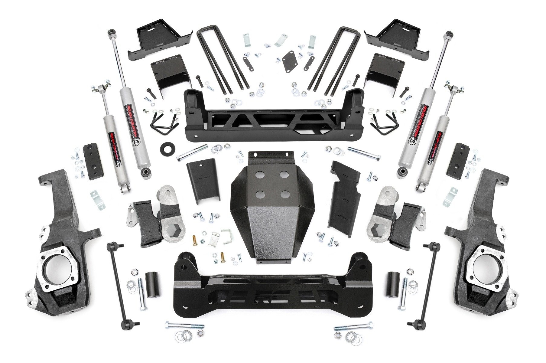 Rough Country 7 Inch Lift Kit | NTD | w/ Overloads | Chevy/GMC 2500HD/3500HD 4WD (20-25)