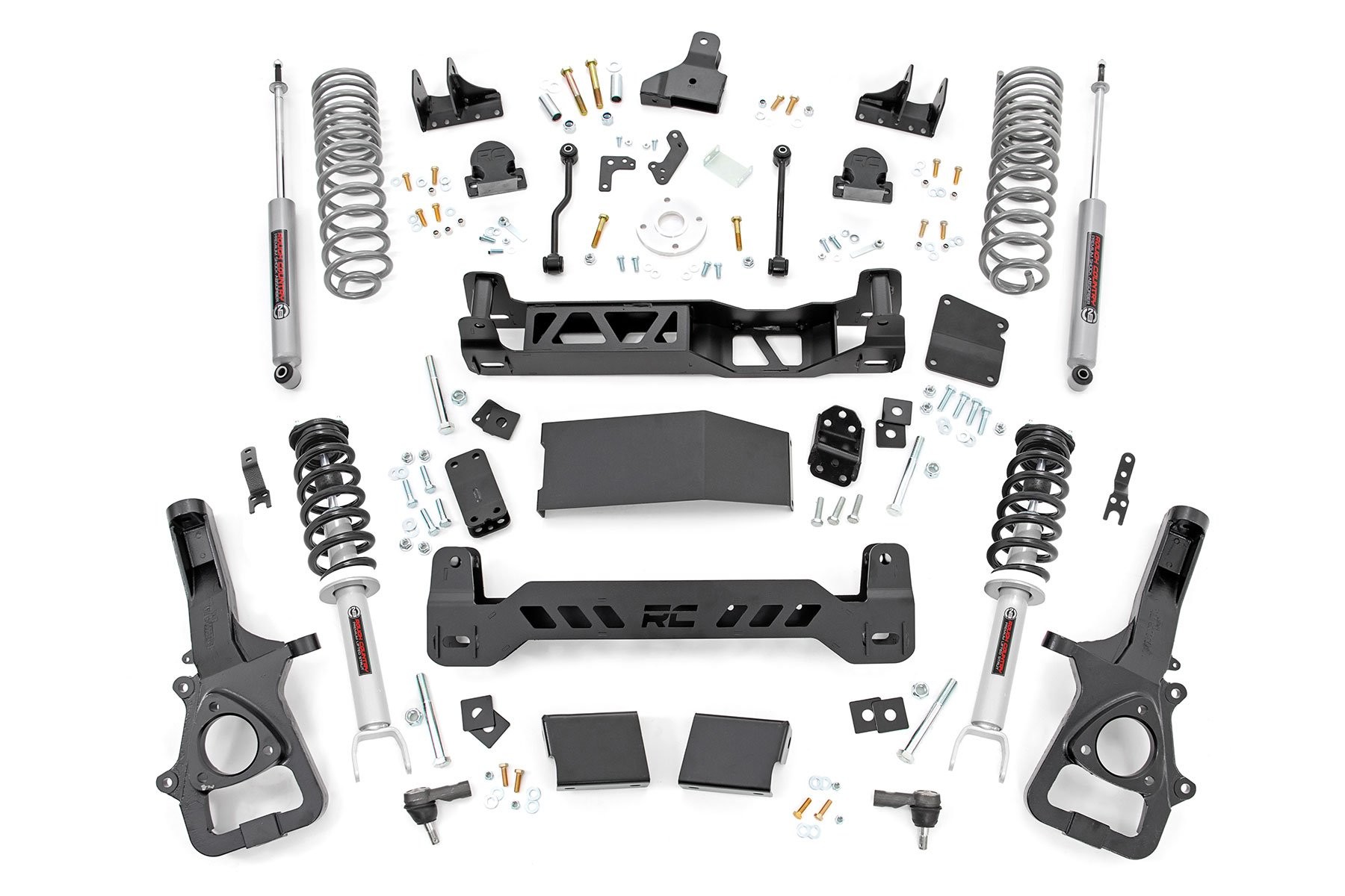 Rough Country 6 Inch Lift Kit | N3 Struts | Dual Rate Coils | Ram 1500 4WD (2019-2024)