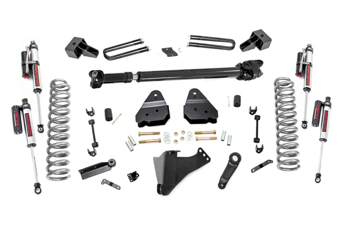 Rough Country 4.5 Inch Lift Kit | DRW | FR D/S | Vertex | Ford F-350 Super Duty 4WD (17-22)