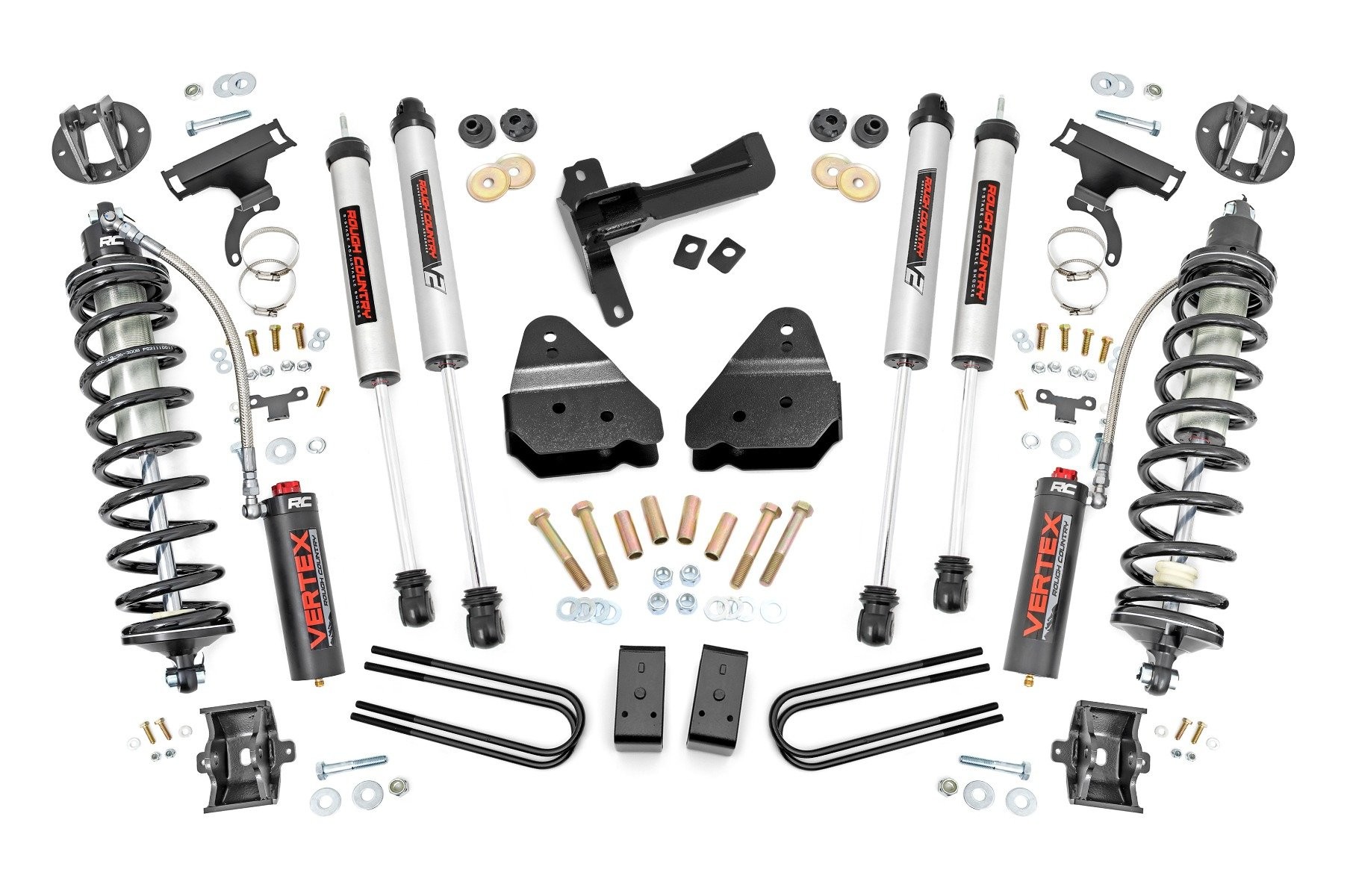 Rough Country 3 Inch Coilover Conversion Lift Kit | Gas | Ford F-250 Super Duty 4WD (17-22)