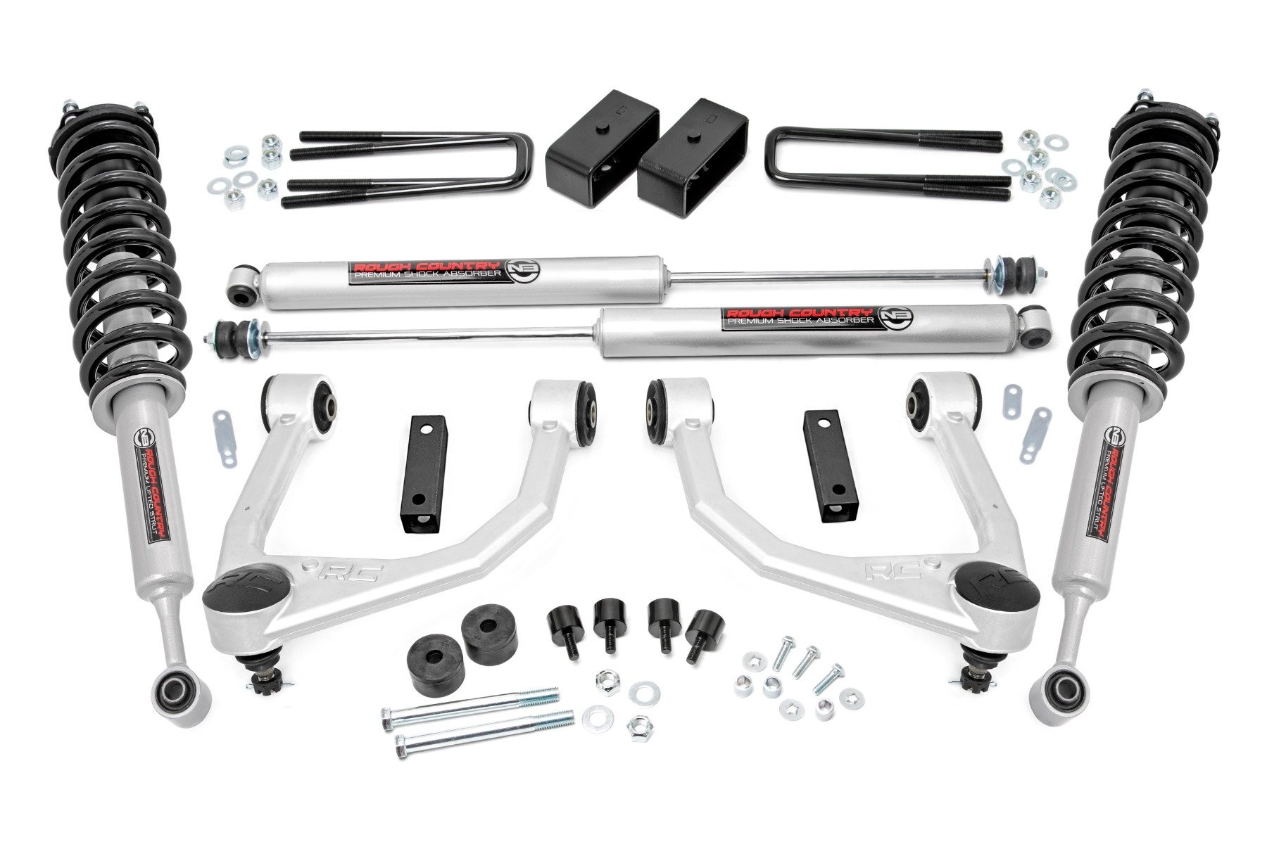 Rough Country 3.5 Inch Lift Kit | N3 Struts | Toyota Tundra 2WD/4WD (2007-2021)