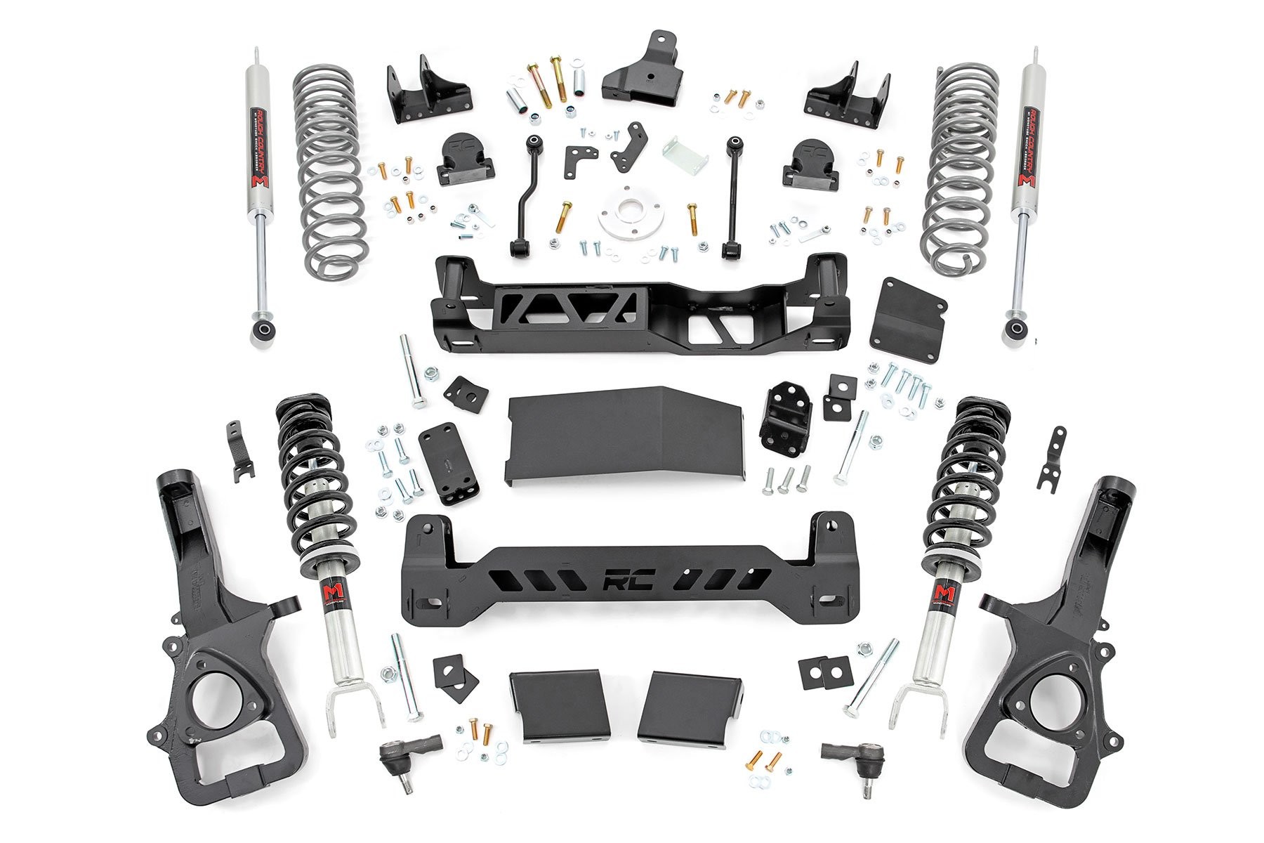 Rough Country 6 Inch Lift Kit | M1/M1 | Dual Rate Coils | Ram 1500 4WD (2019-2024)