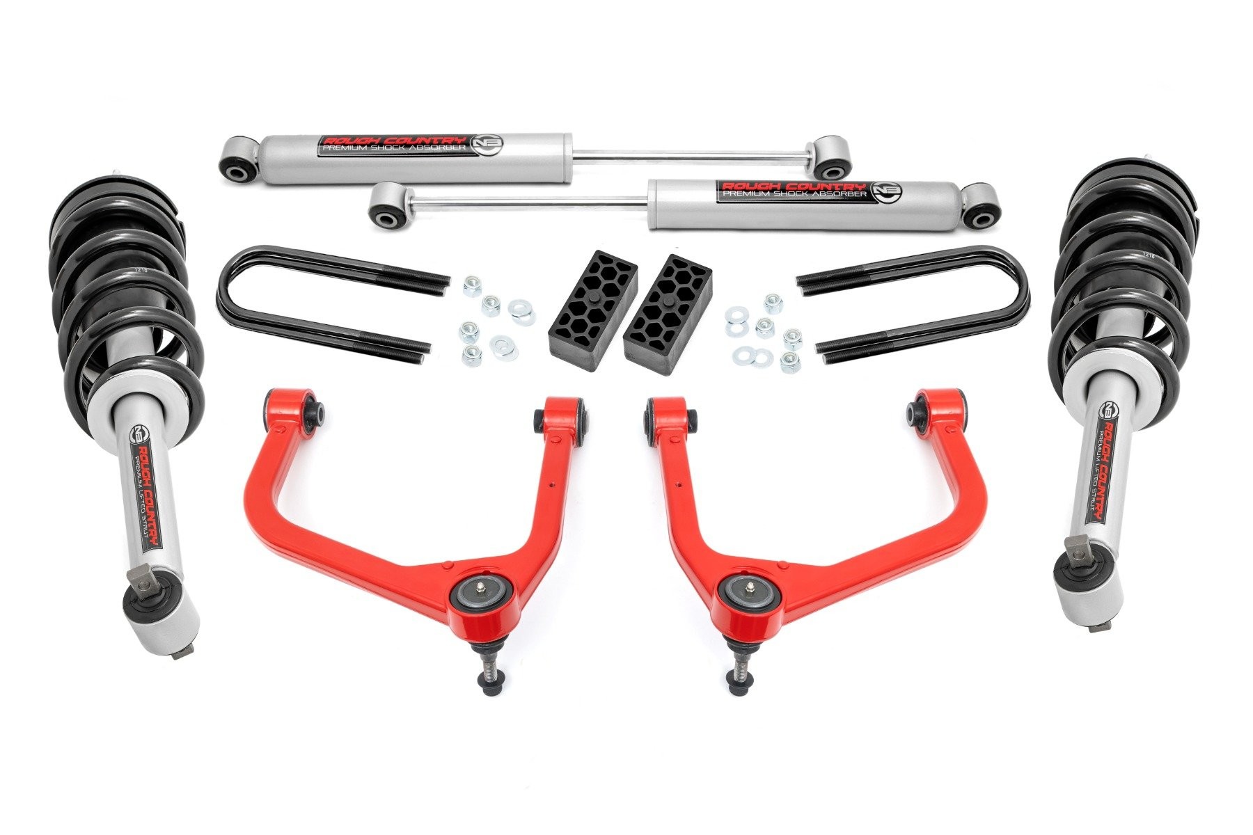 Rough Country 3.5 Inch Lift Kit | N3 Struts | Chevy Silverado 1500 2WD/4WD (2025)
