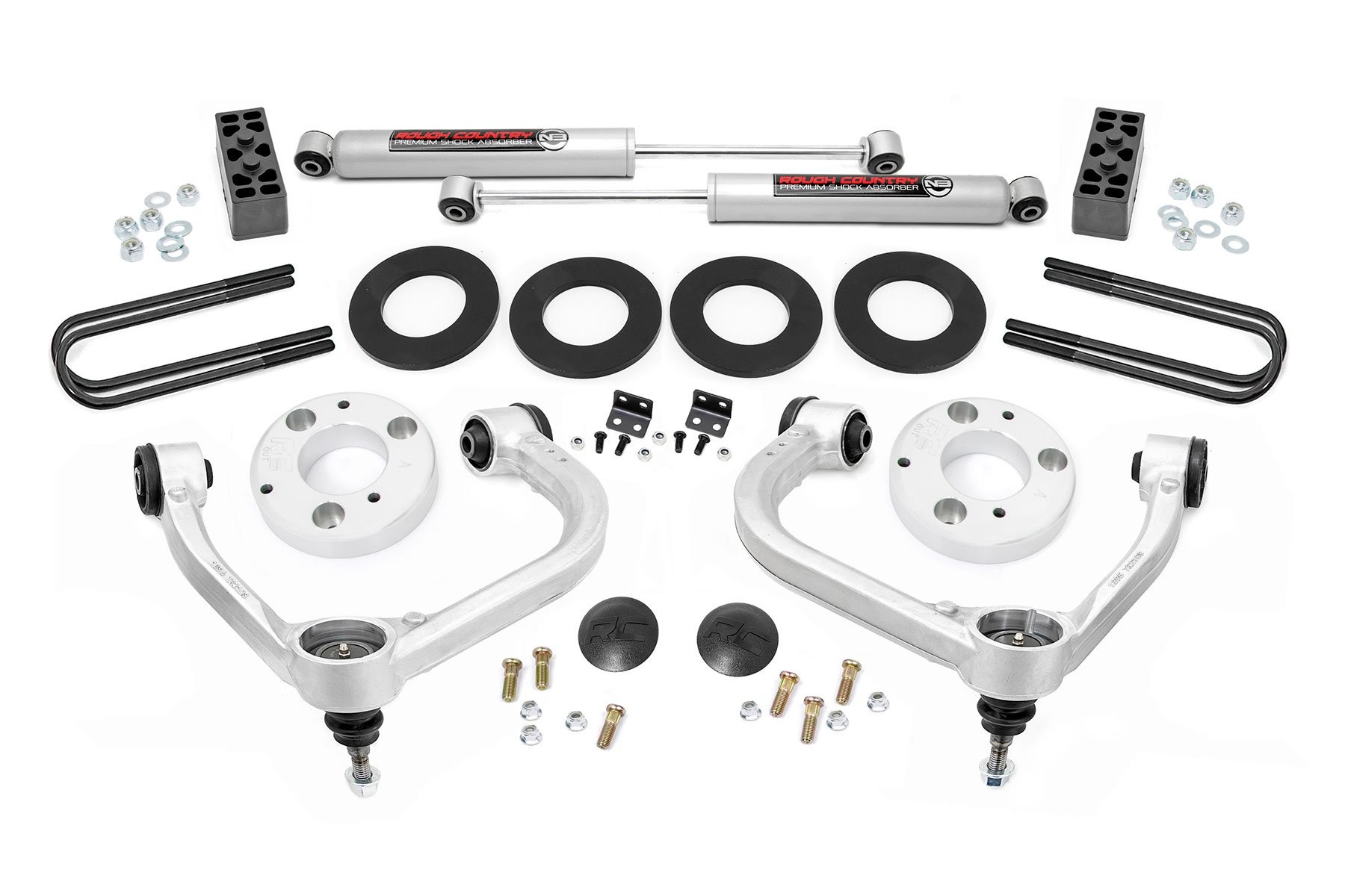 Rough Country 3 Inch Lift Kit | Forged UCA | Ford F-150 4WD (2021-2025)