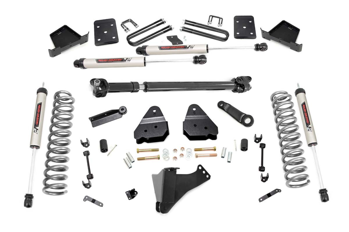 Rough Country 4.5 Inch Lift Kit | FR D/S | V2 | Ford F-250/F-350 Super Duty 4WD (2017-2022)