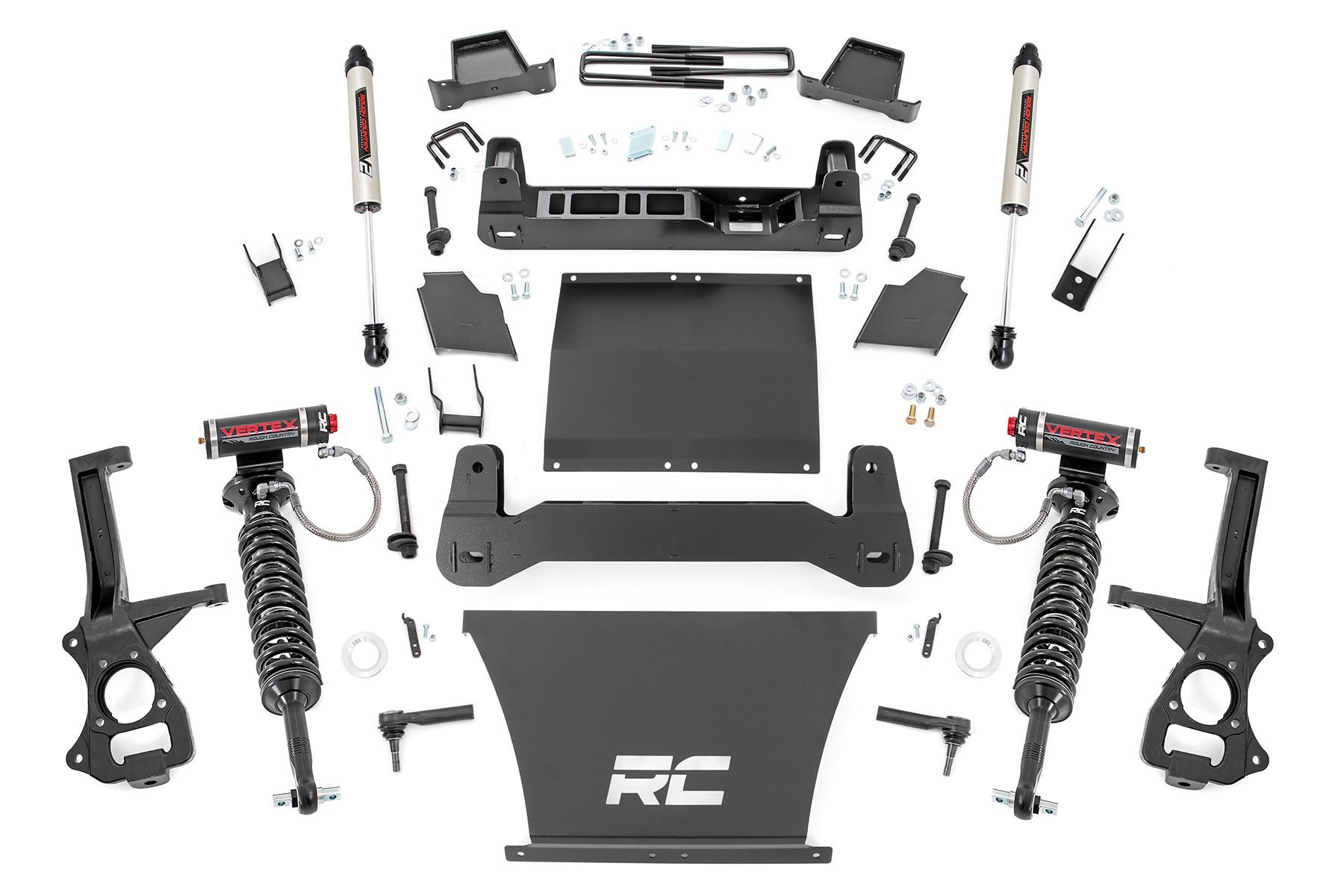Rough Country 4 Inch Lift Kit | AT4/Trailboss | Vertex/V2 | Chevy/GMC Sierra 1500 (19-24)/Silverado 1500 (19-24)