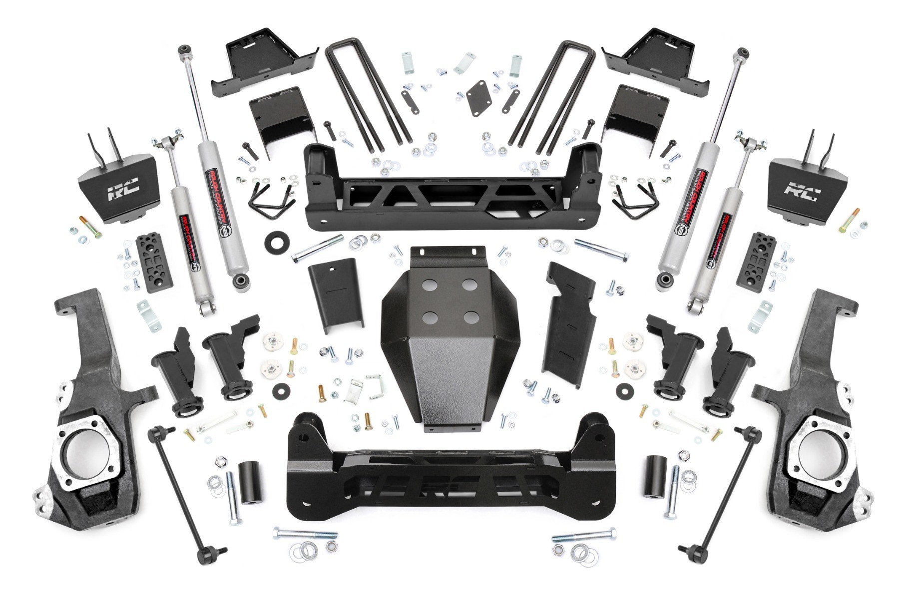 Rough Country 7 Inch Lift Kit | Torsion Drop | w/ Overloads | Chevy/GMC 2500HD/3500HD (20-25)