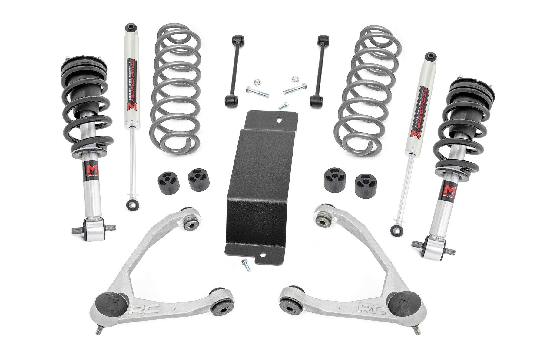 Rough Country 3.5 Inch Lift Kit | M1 Struts | Forged UCAs | Chevy/GMC SUV 1500 2WD/4WD (2007-2020)