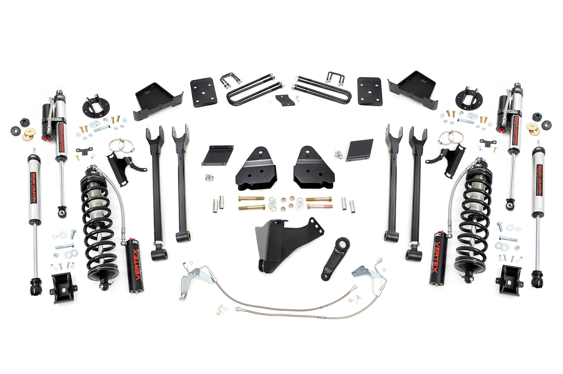 Rough Country 6 Inch Lift Kit | 4-Link | OVLD | C/O Vertex | Ford F-250 Super Duty (11-14)