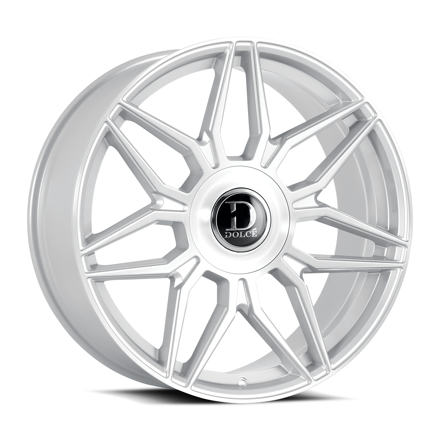 Dolce Luxury Wheels Verona Glossy Sliver Brush Face 24x10 35mm Offset 6x135,6x139.7 (6x5.5)