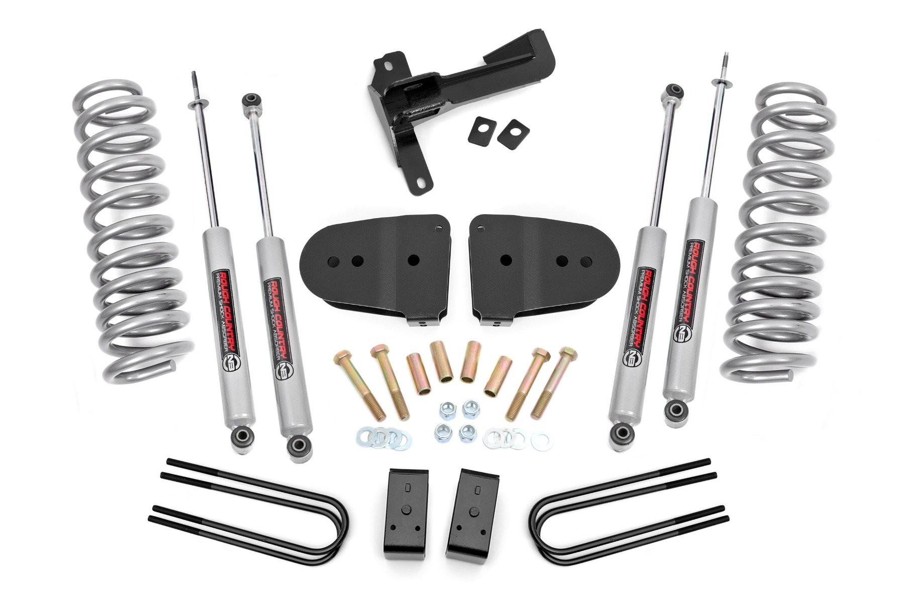 Rough Country 3 Inch Lift Kit | N3 | Front Diesel Coils | Ford F-250 Super Duty 4WD (23-24)