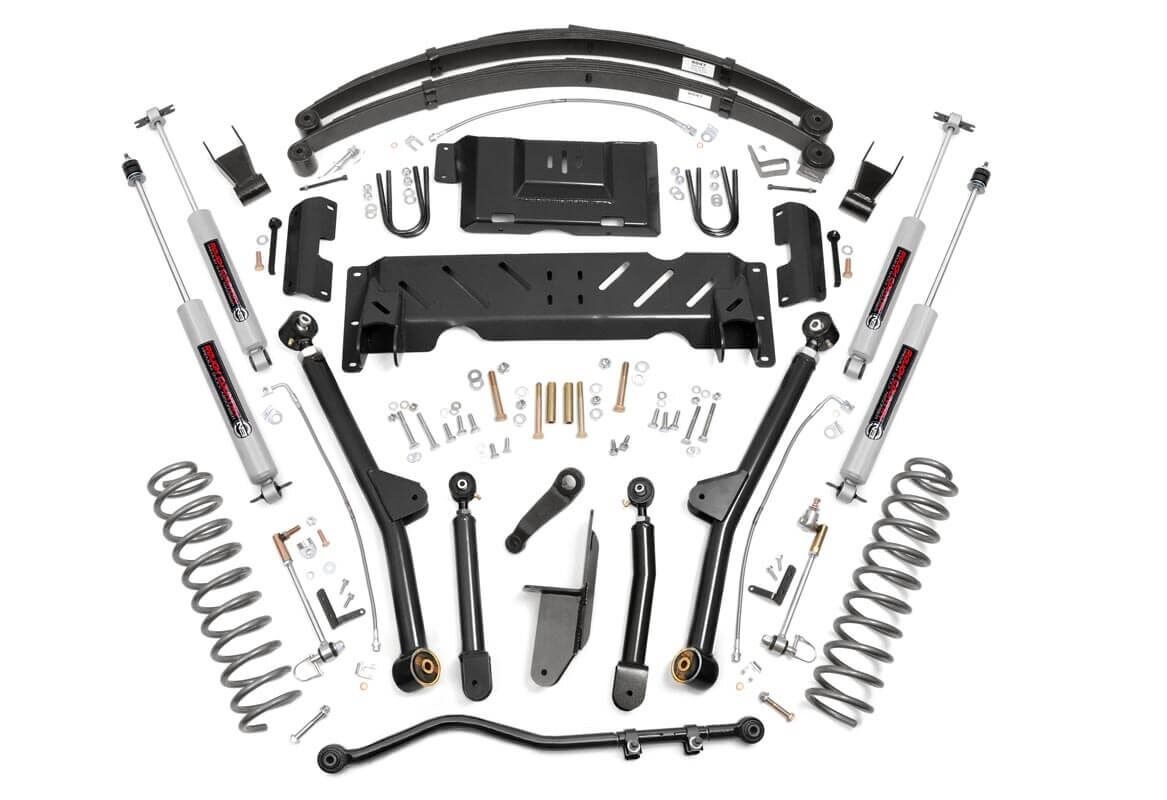 Rough Country 6.5 Inch Lift Kit | Long Arm | NP242 | Jeep Cherokee XJ 4WD (1984-2001)