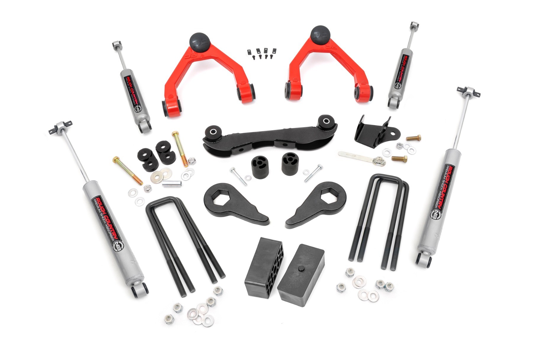 Rough Country 2-3 Inch Lift Kit | Rear Blocks | Chevy C1500/K1500 Truck & SUV 4WD (88-99)