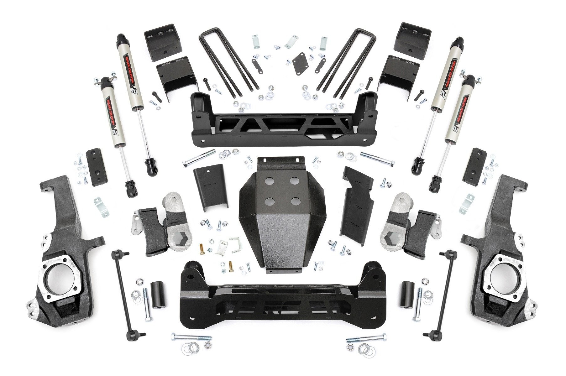 Rough Country 5 Inch Lift Kit | NTD | V2 | w/ Overloads | Chevy/GMC 2500HD/3500HD (20-25)