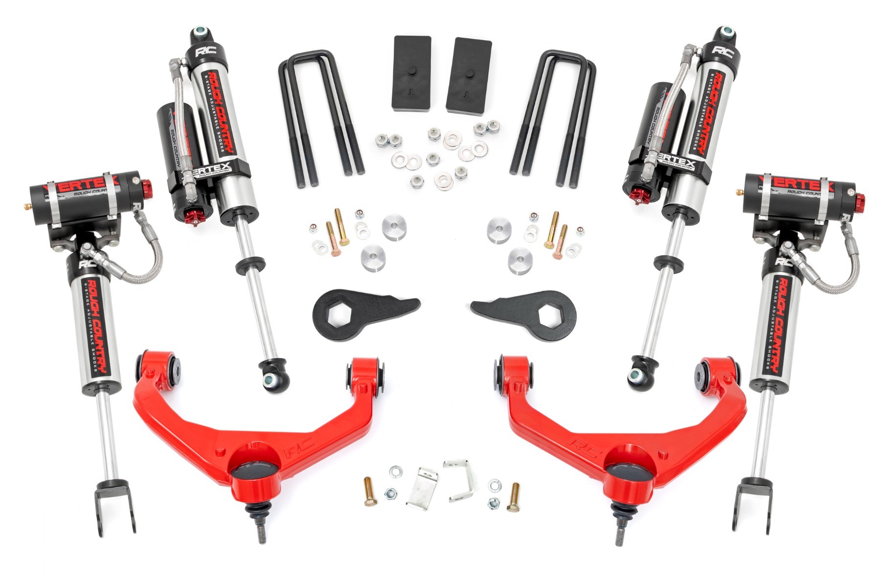 Rough Country 3.5 Inch Lift Kit | Vertex | w/ Overloads | Chevy/GMC 2500HD/3500HD (11-19)