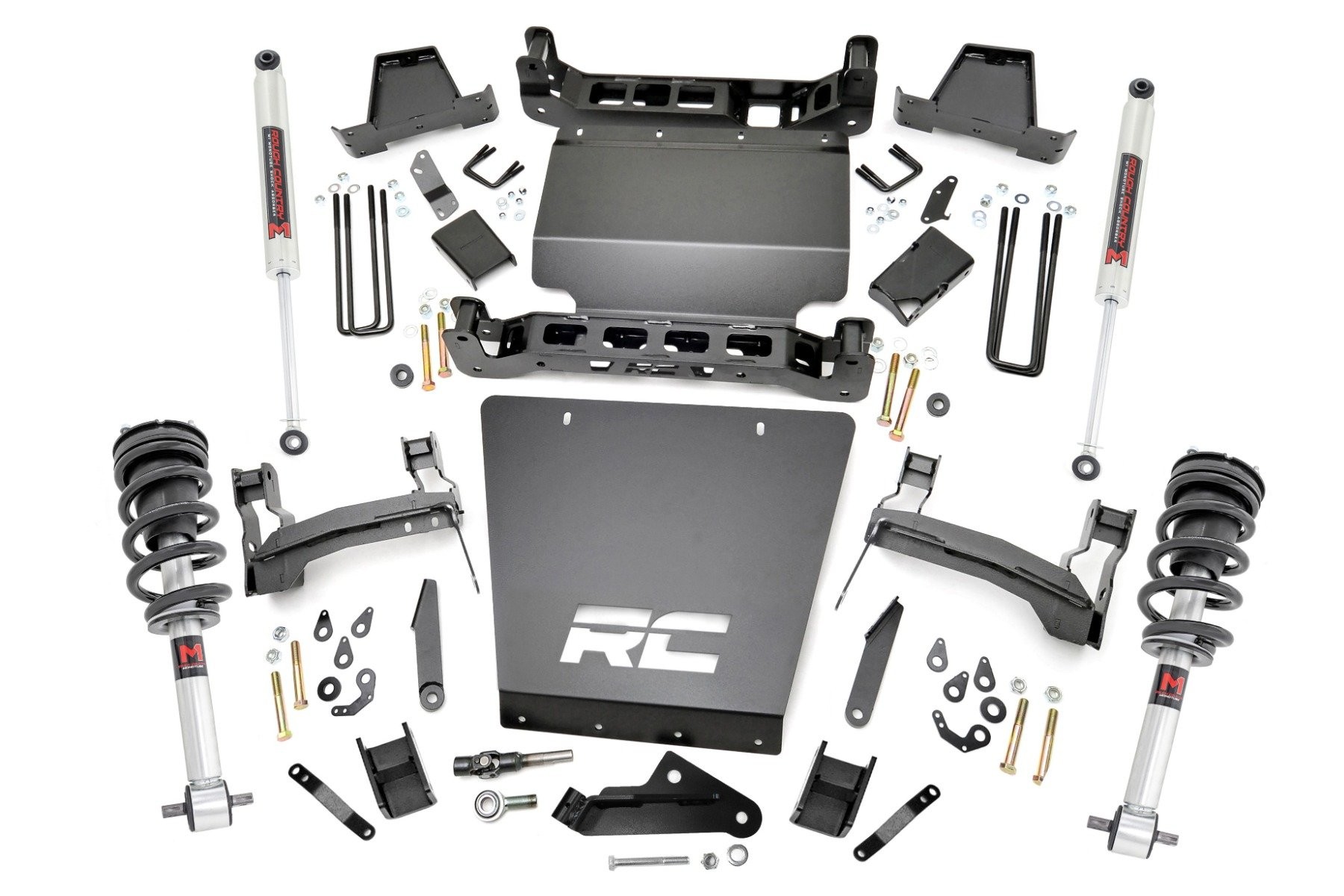 Rough Country 7 Inch Lift Kit | Bracket | M1 Struts/M1 | Chevy/GMC 1500 (14-16)