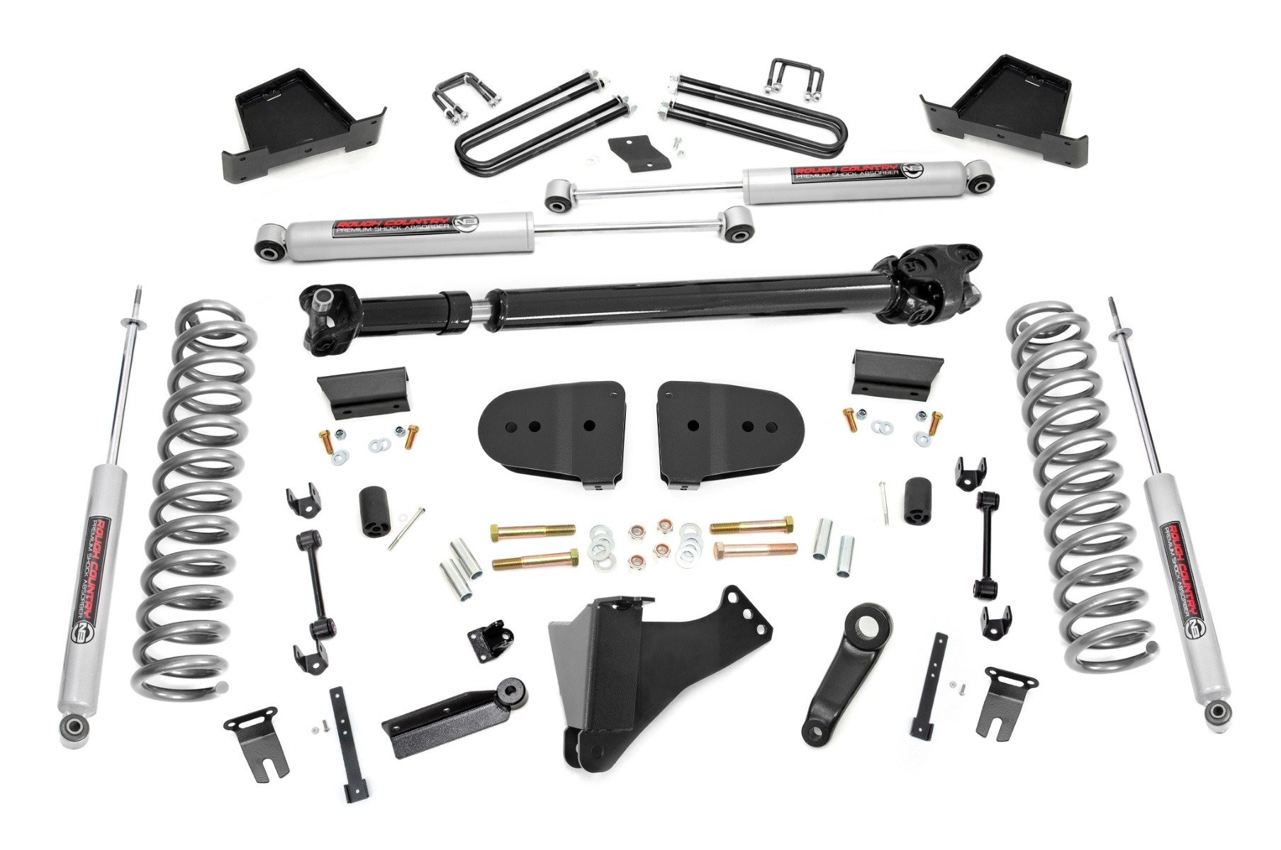 Rough Country 6 Inch Lift Kit | Gas | OVLD | Ford F-250/F-350 Super Duty 4WD (2023-2025)