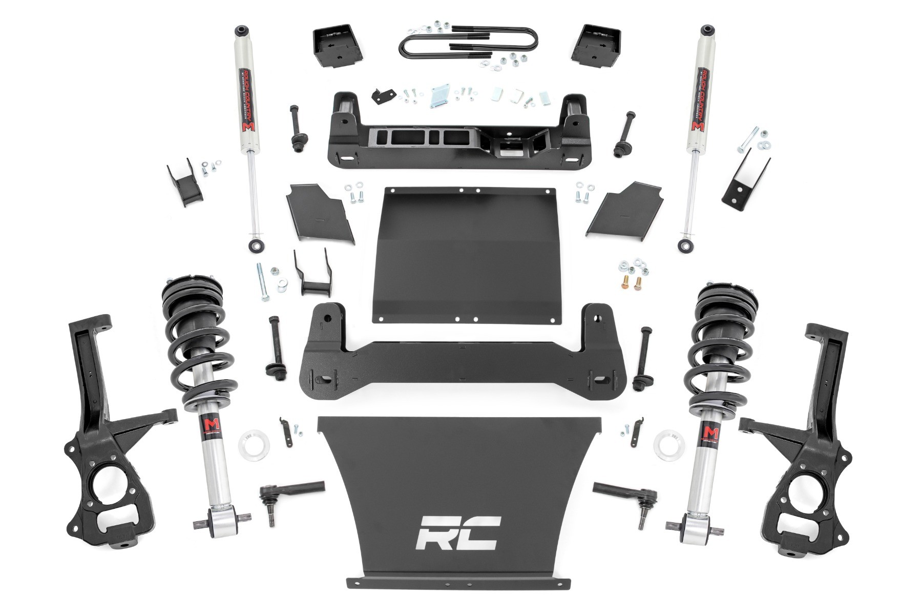 Rough Country 6 Inch Lift Kit | Mono Leaf Rear | M1 Struts/M1 | Chevy Silverado 1500 (2025)