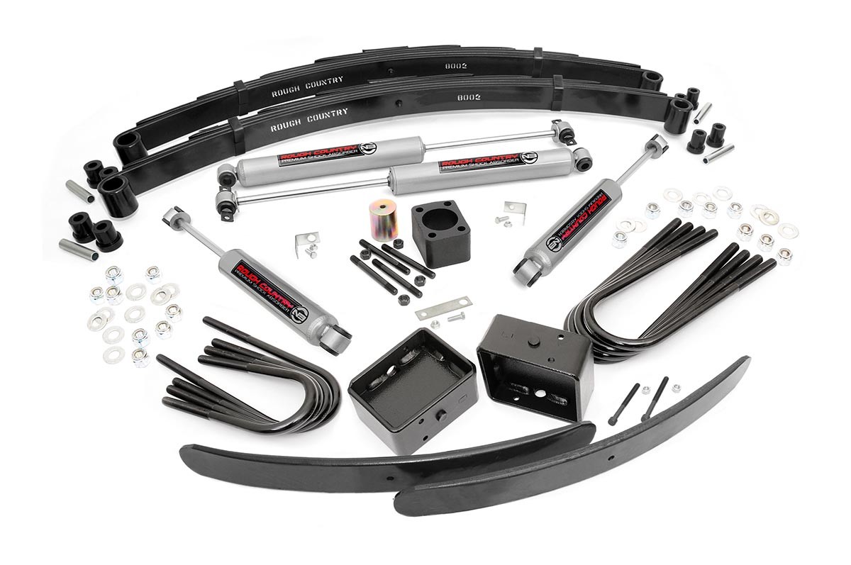 Rough Country 6 Inch Lift Kit | Rear Blocks | Chevy/GMC C30/K30 C35/K35 Truck 4WD (77-87)