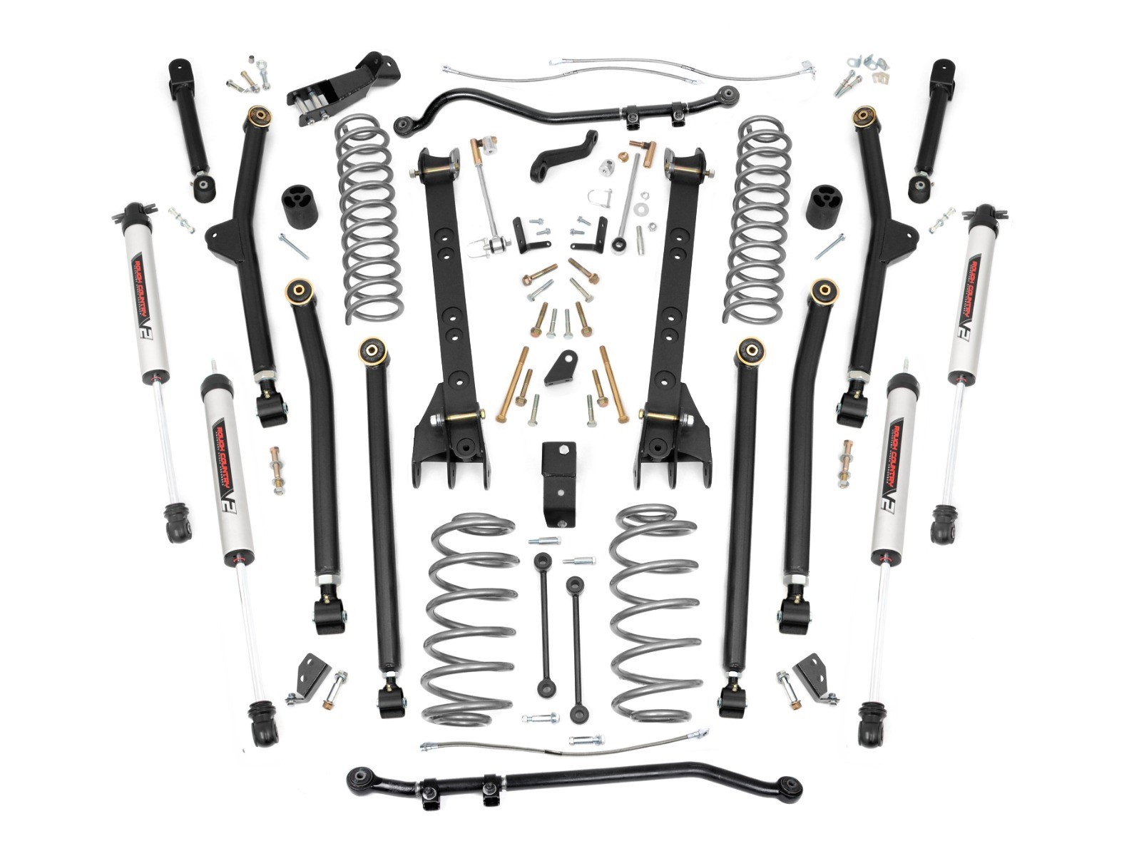 Rough Country 6 Inch Lift Kit | Long Arm | V2 | Jeep Wrangler TJ 4WD (1997-2006)