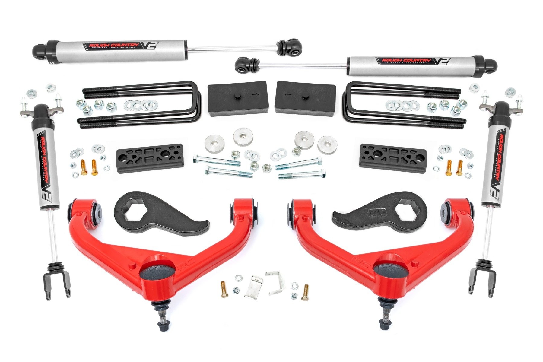 Rough Country 3 Inch Lift Kit | UCAs | V2 | Chevy/GMC 2500HD/3500HD (20-25)