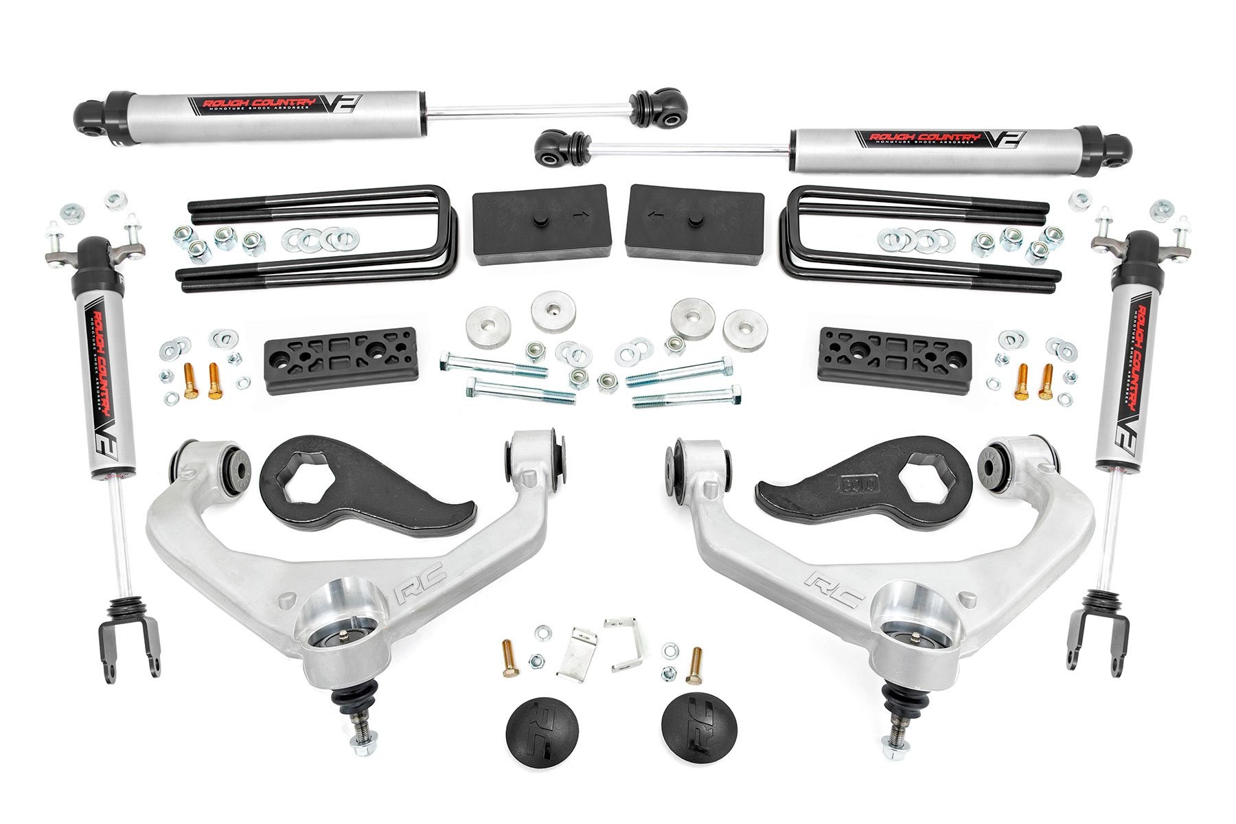 Rough Country 3 Inch Lift Kit | UCAs | V2 | Chevy/GMC 2500HD/3500HD (20-25)