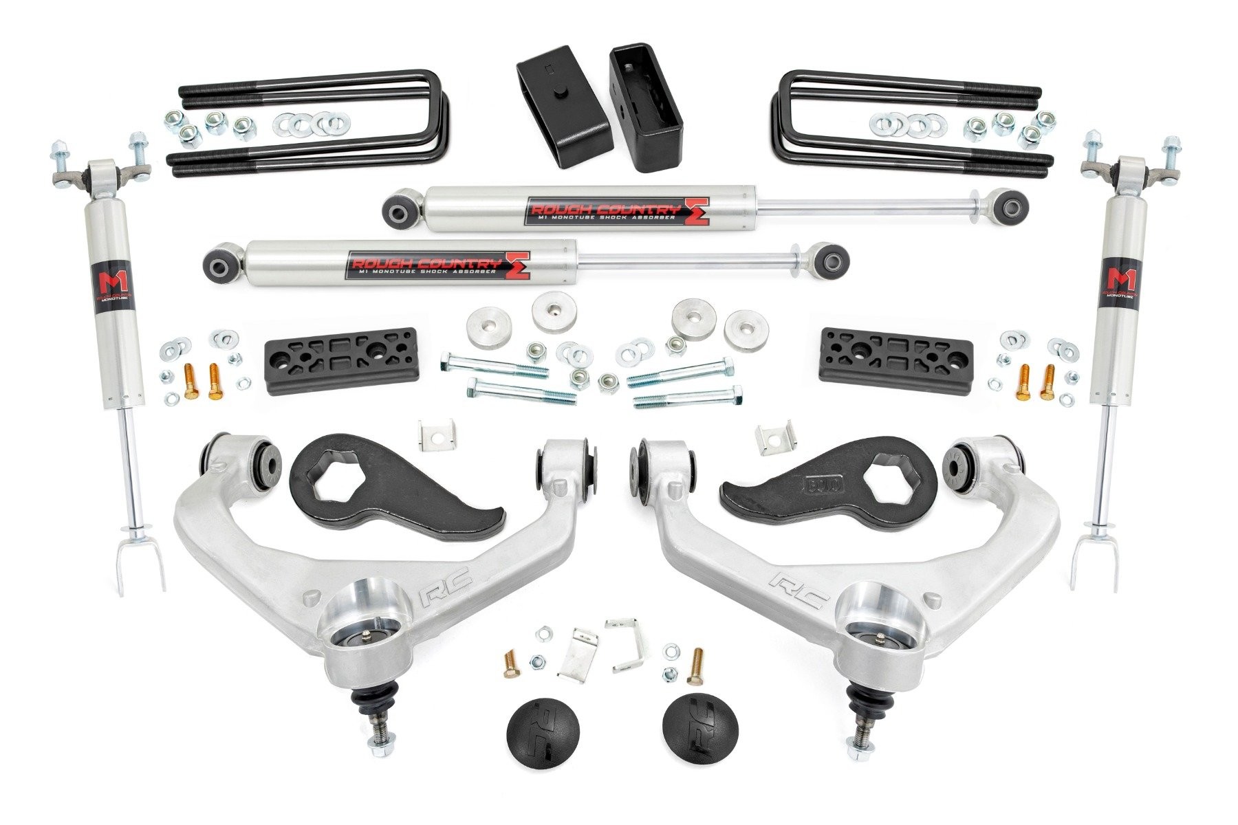 Rough Country 3 Inch Lift Kit | UCAs | M1 | Chevy/GMC Sierra 3500 HD/Silverado 3500 HD (20-25)