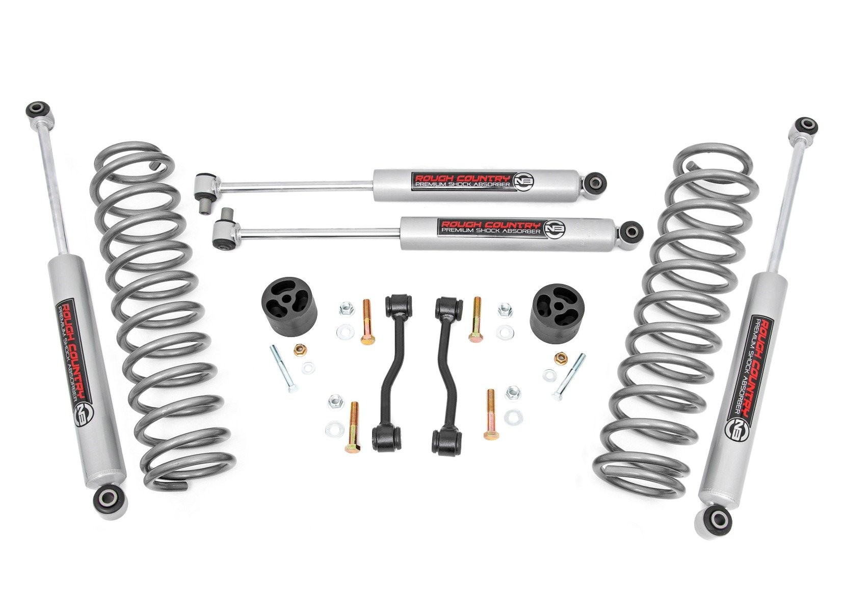 Rough Country 2.5 Inch Leveling Kits | Springs | Jeep Gladiator JT 4WD (2024-2025)