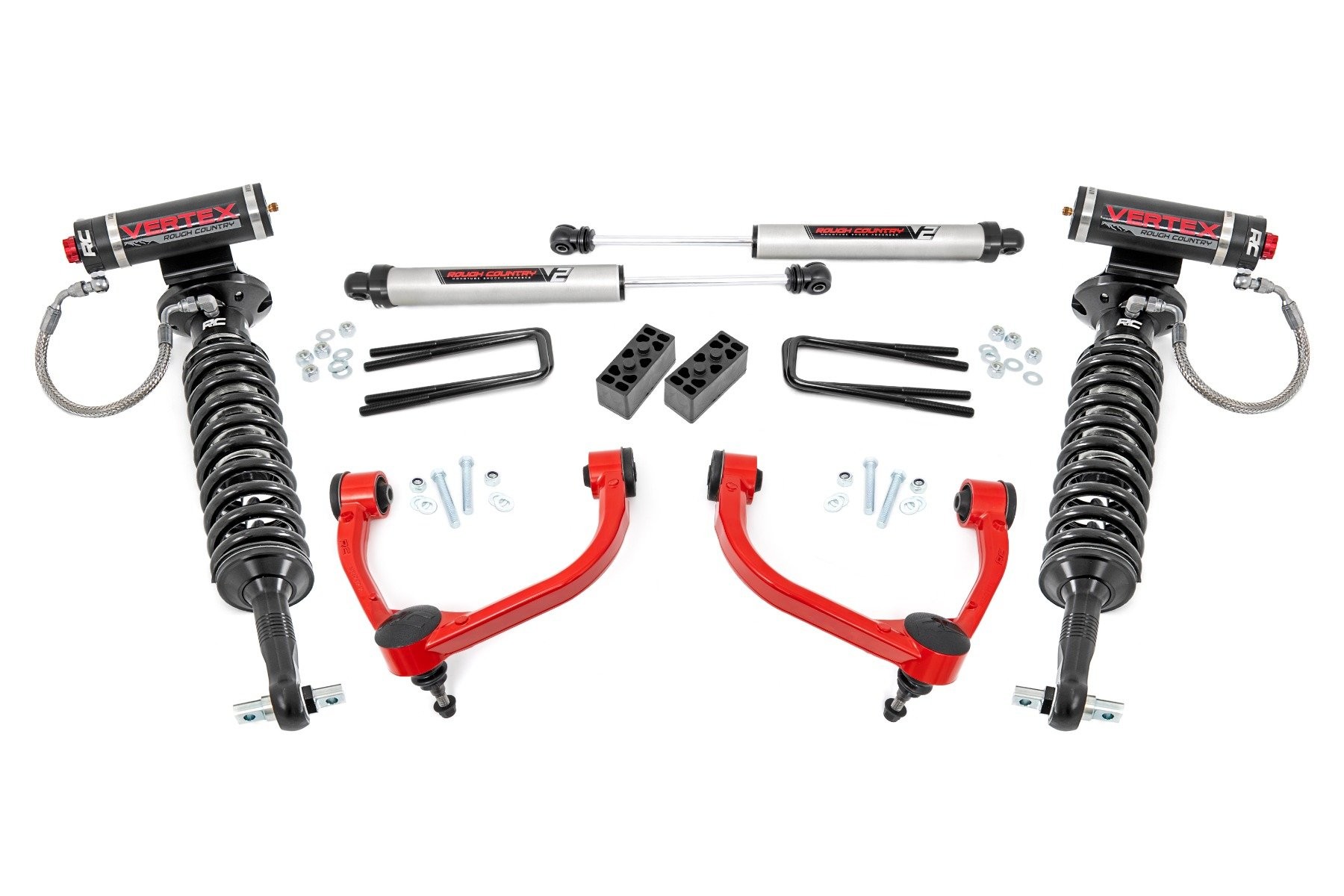 Rough Country 3 Inch Lift Kit | UCAs | Vertex/V2 | Ford F-150 4WD (2014-2020)
