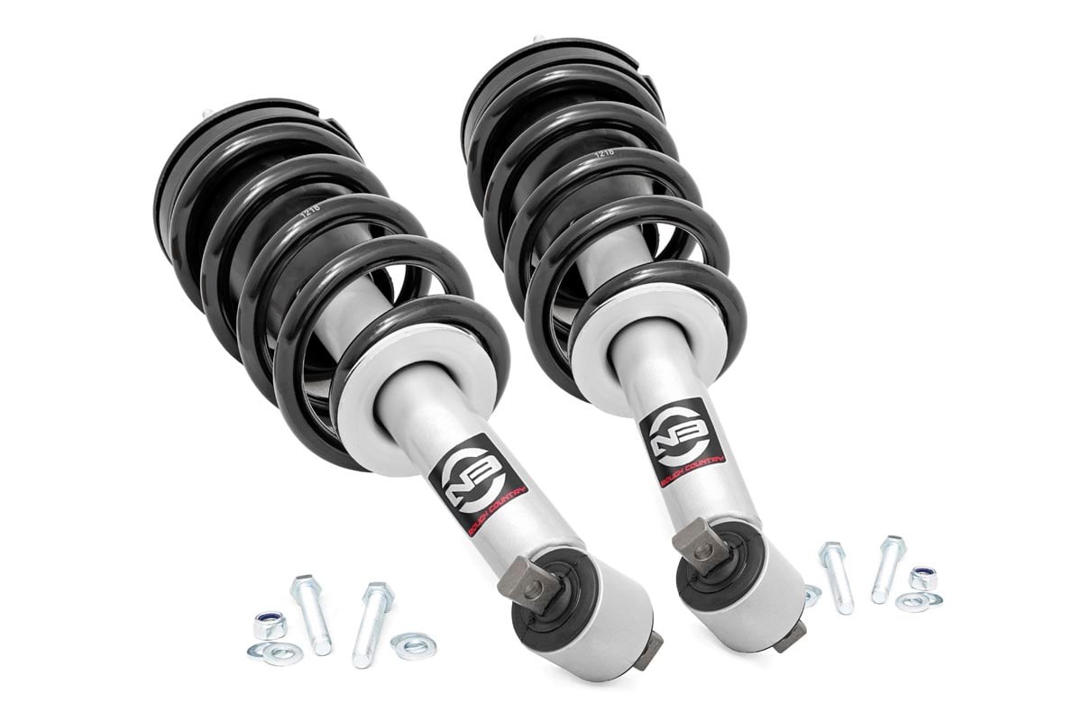 Rough Country N3 Leveling Struts 2 Inch Loaded Strut Chevy/GMC 1500 (14-18 & Classic)