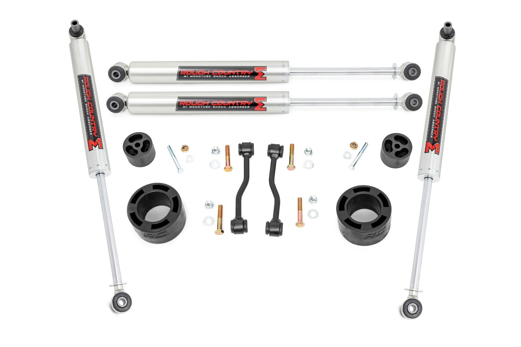 Rough Country 2.5 Inch Leveling Kit | Spacers | M1 | Jeep Gladiator JT 4WD (2020-2023)
