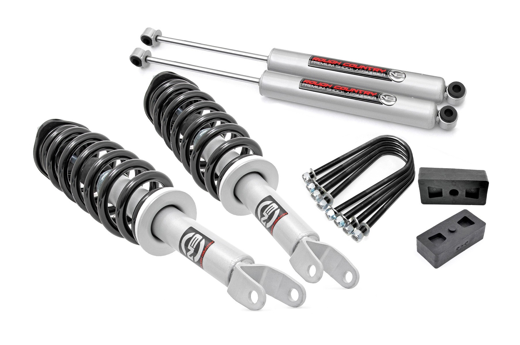 Rough Country 2.5 Inch Lift Kit N3 Struts Dodge 1500 4WD (2006-2008)