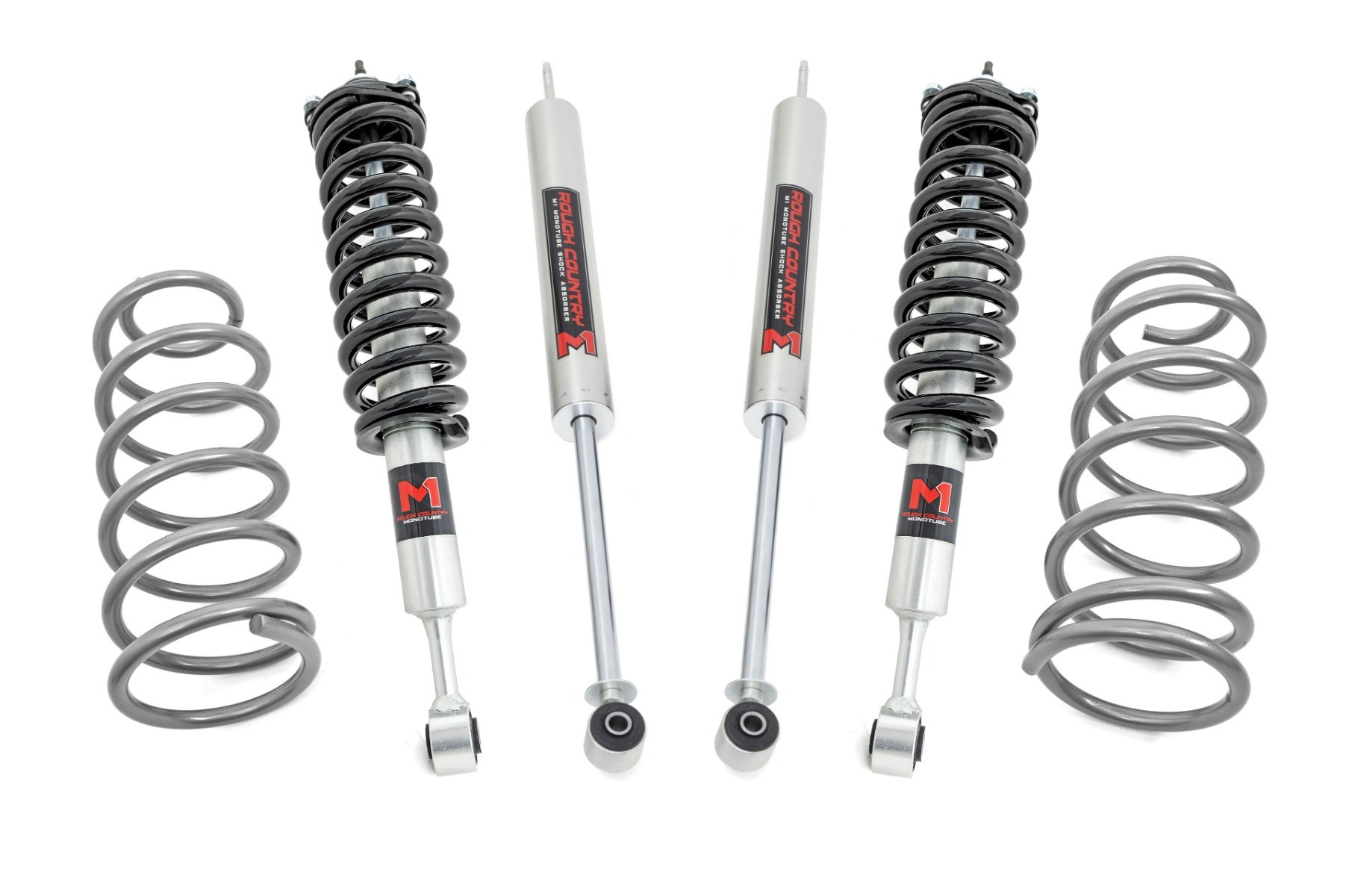 Rough Country 2 Inch Lift Kit | RR Coils | M1 Struts | Toyota 4Runner 4WD (2010-2024)