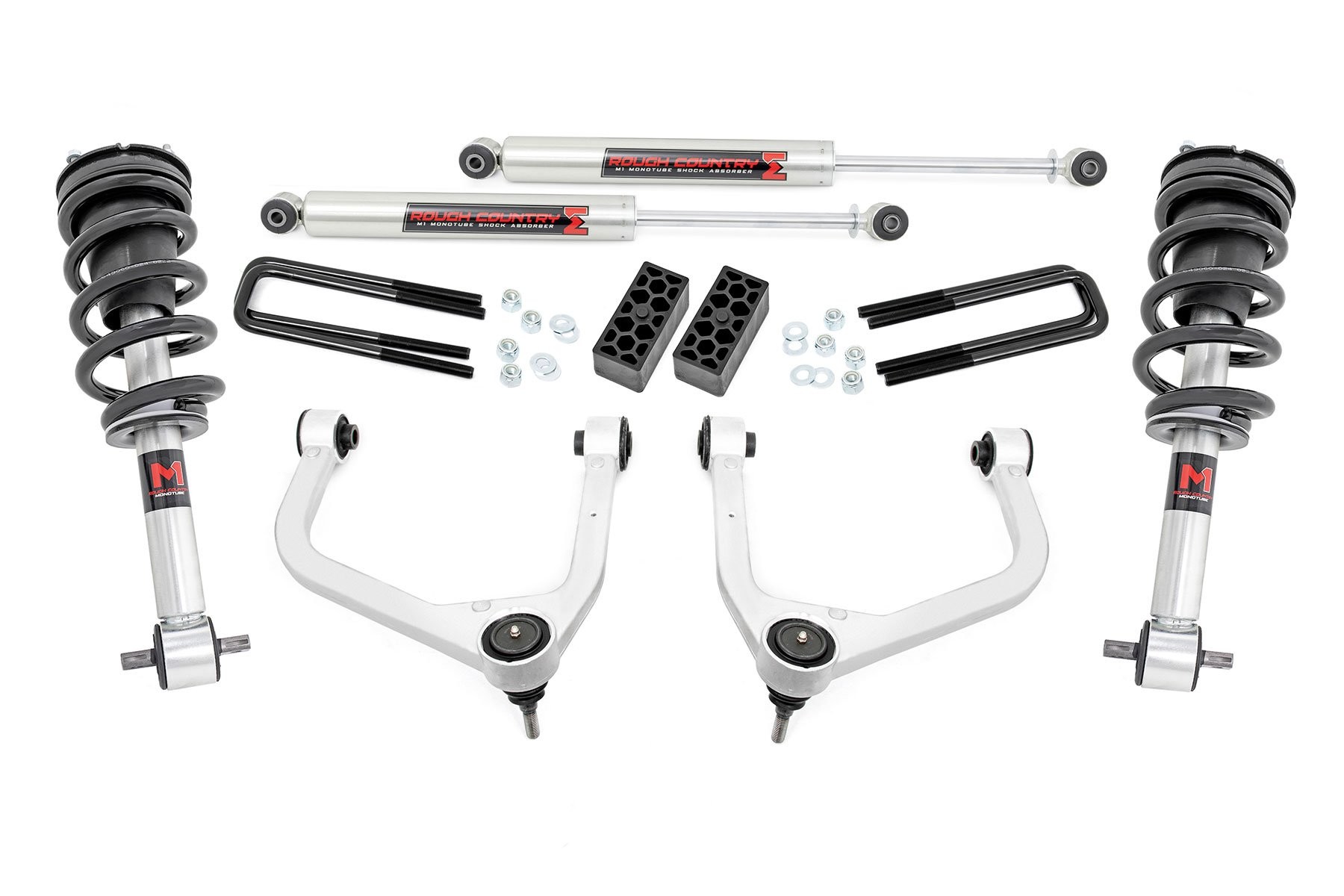 Rough Country 3.5 Inch Lift Kit | M1 Struts/M1 | Chevy Silverado 1500 2WD/4WD (2019-2024 & Classic)