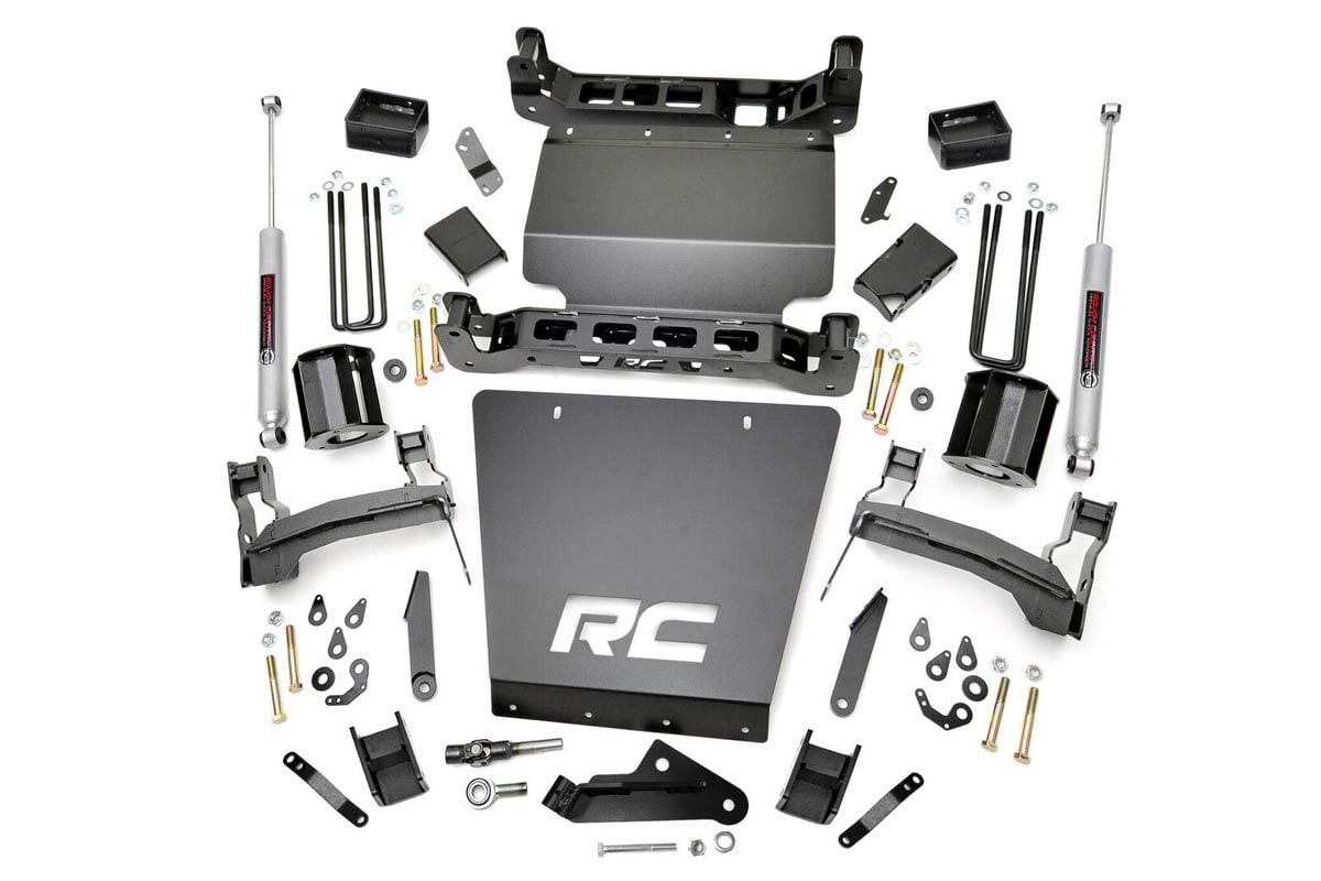 Rough Country 5 Inch Lift Kit | Bracket | Chevy Silverado & GMC Sierra 1500 4WD (2014-2018 & Classic)